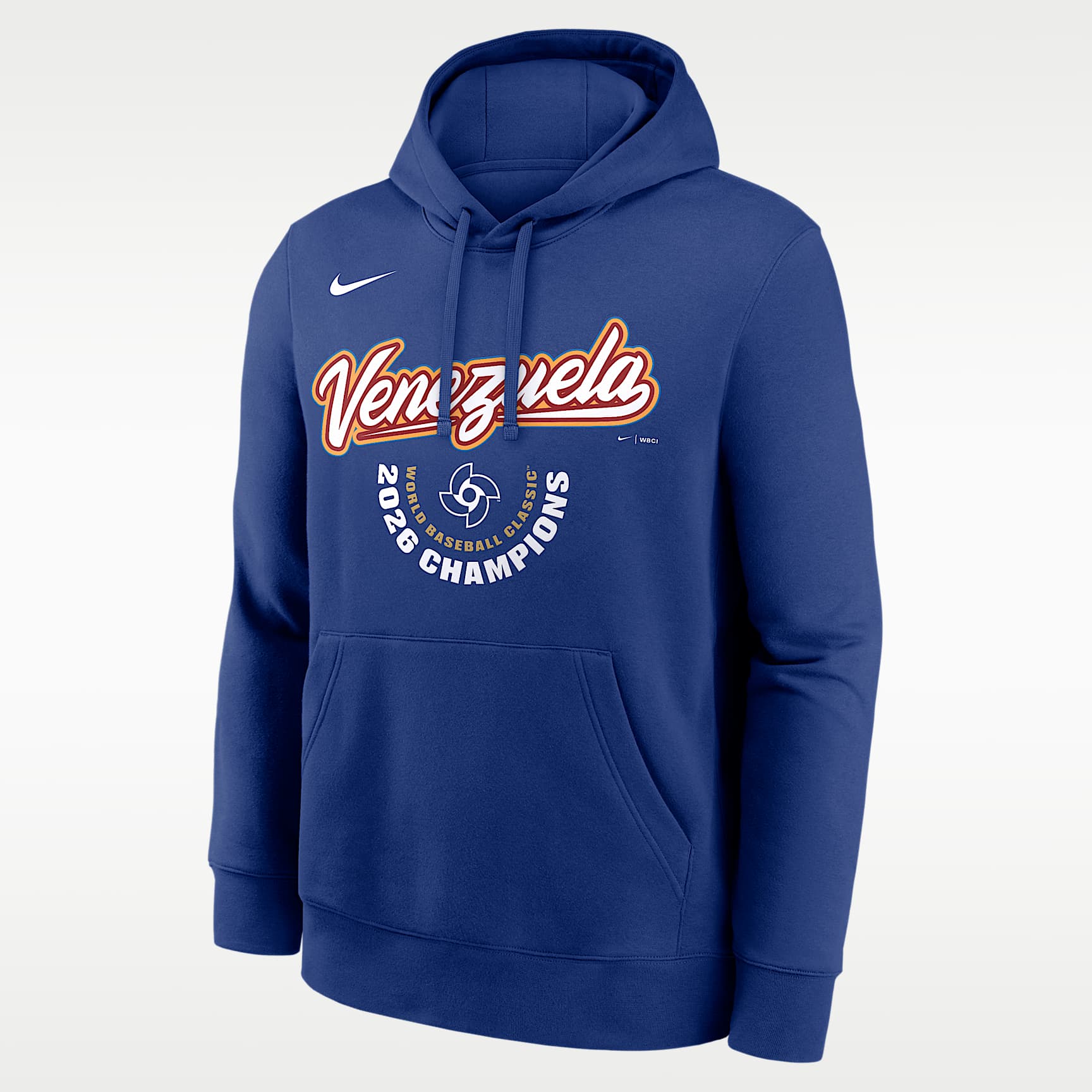 Sudadera con gorro sin cierre Nike para hombre Venezuela National Baseball Team 2026 World Baseball Classic Champions Arched Logo