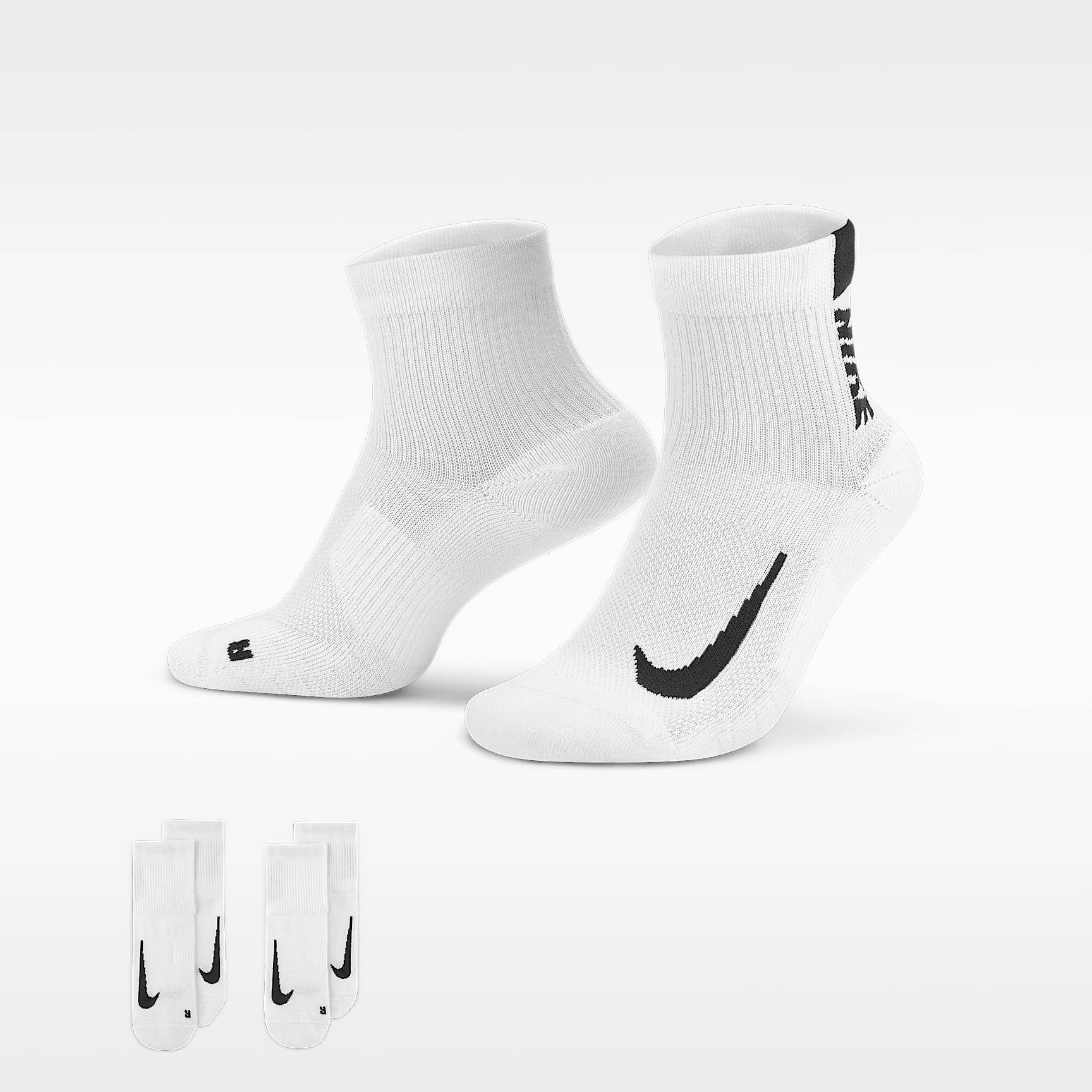 Vristhöga löparstrumpor Nike Multiplier (2 par)