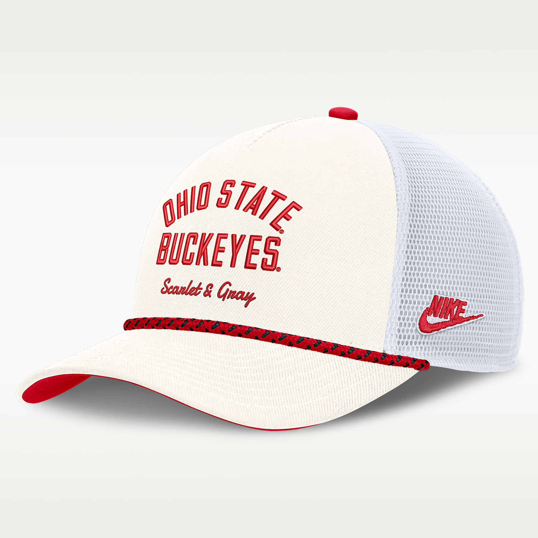 Ohio State Denim Men's Nike College Trucker Adjustable Hat