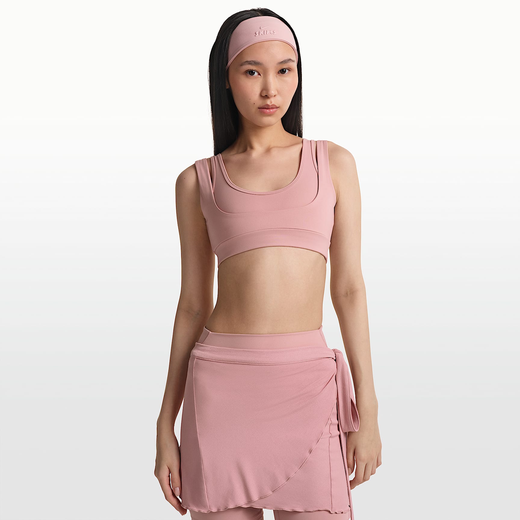 Bra de cuello en forma de U con doble tirante para mujer NikeSKIMS Matte