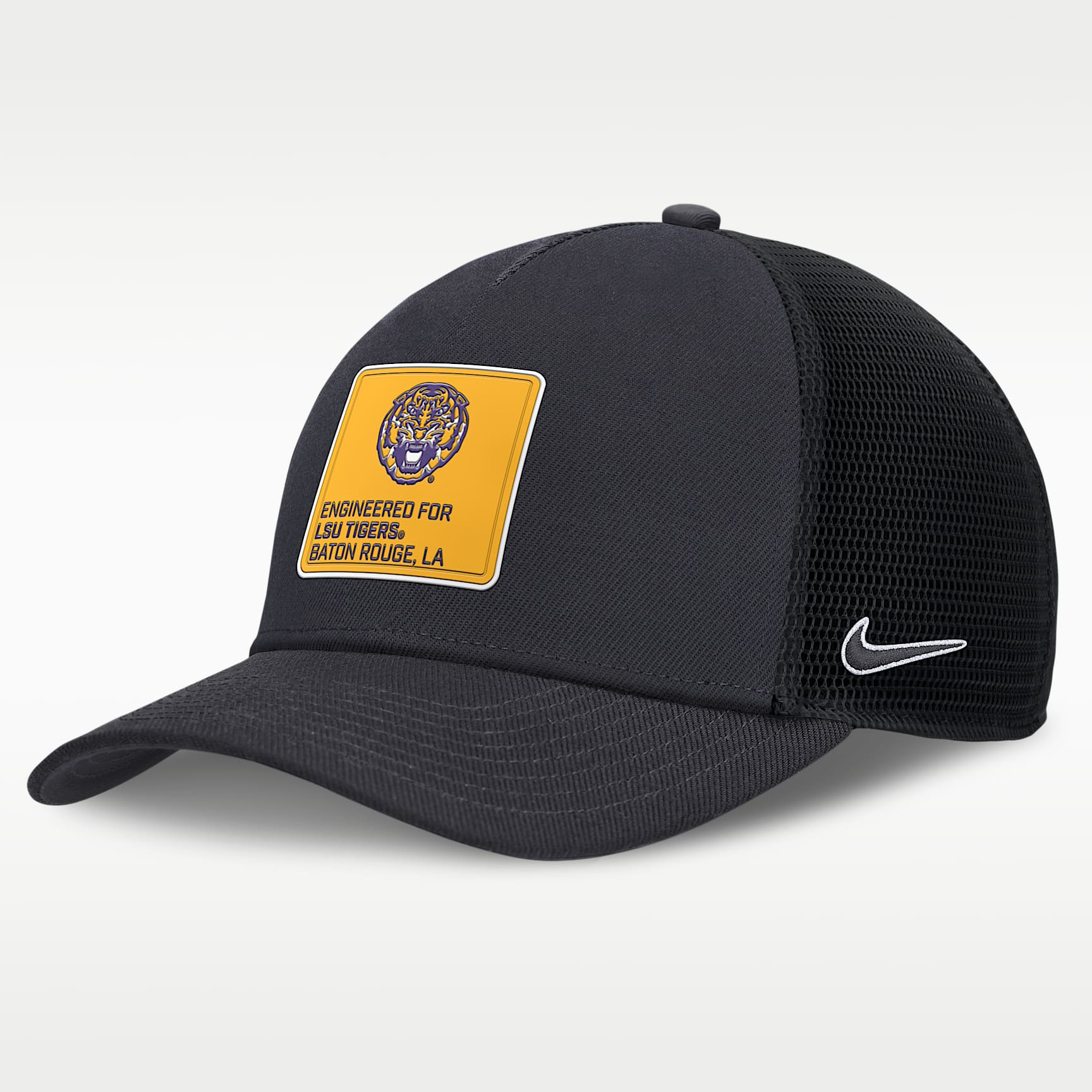 LSU On-Field Rise Engineered Men's Nike College Trucker Adjustable Hat