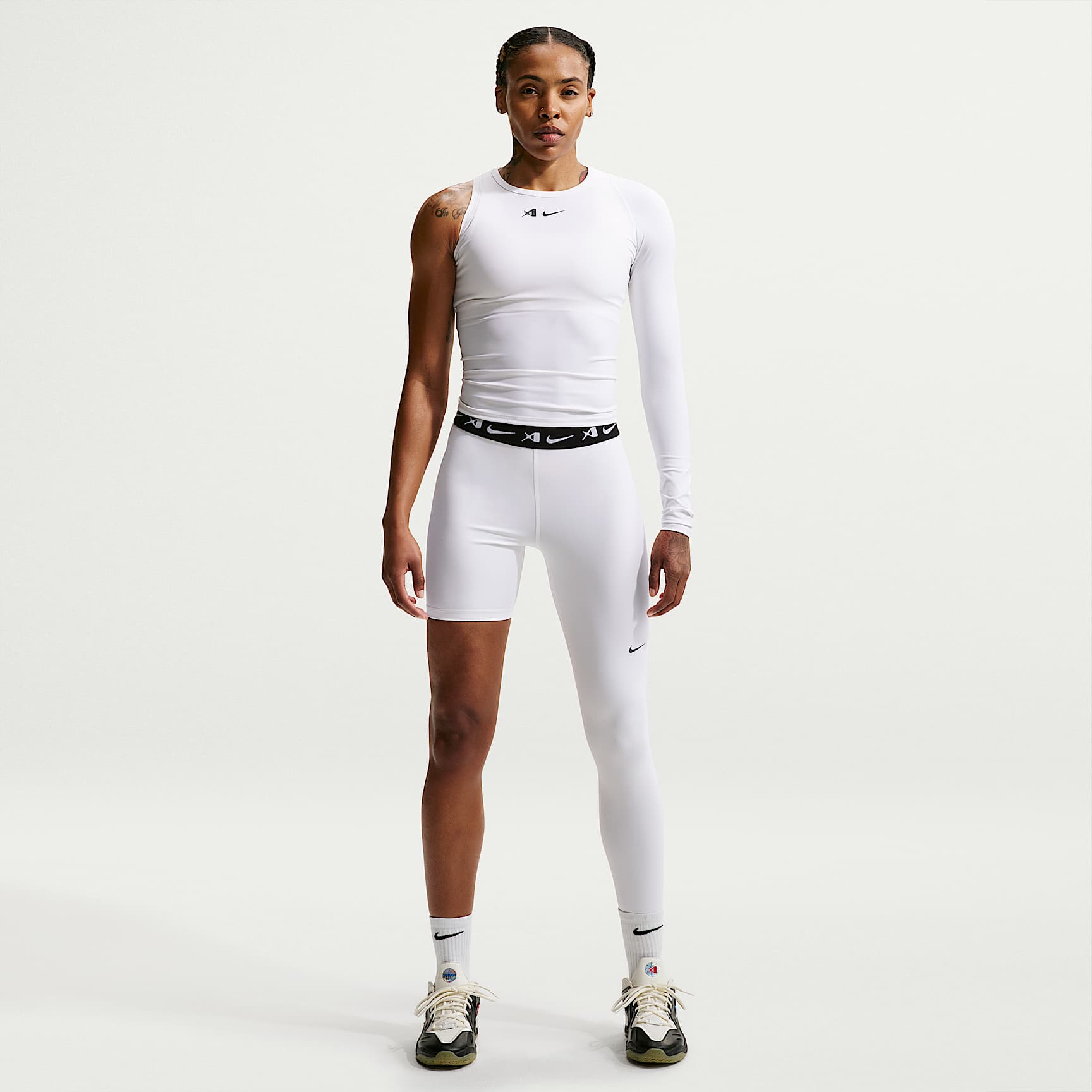 Leggings de básquetbol reversibles de una sola pierna asimétricos para mujer A'ja Wilson