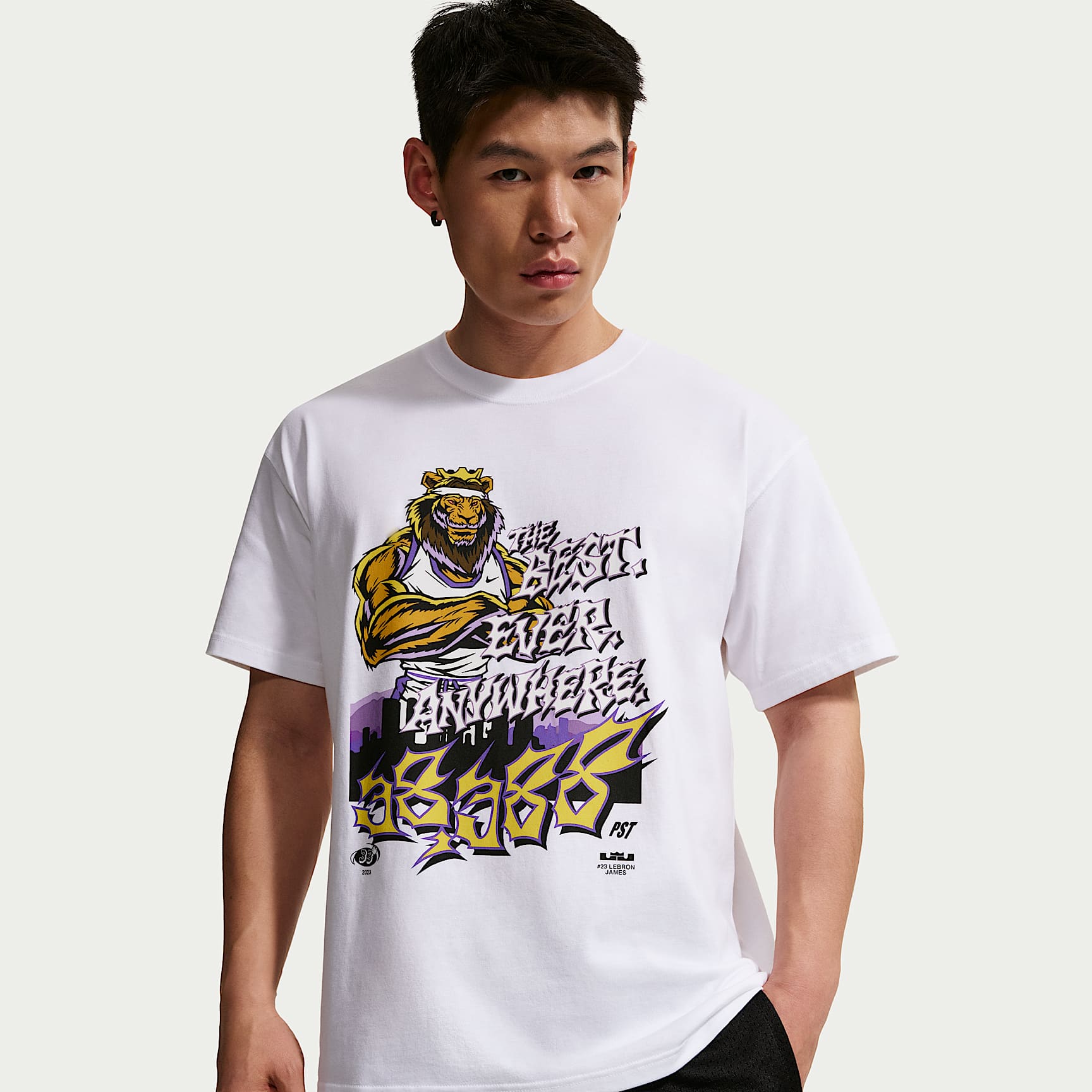 レブロン "For The Record" ナイキ メンズ バスケットボール Tシャツ