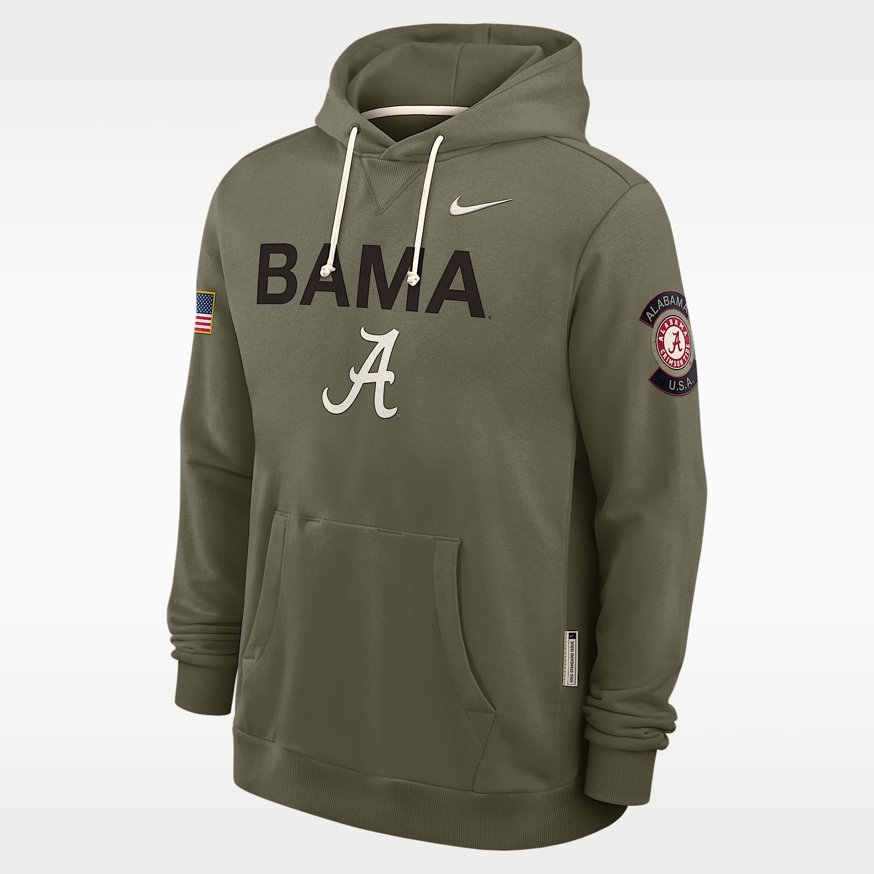 Alabama 2025 Military Appreciation Men's Nike Dri-FIT College Pullover Hoodie