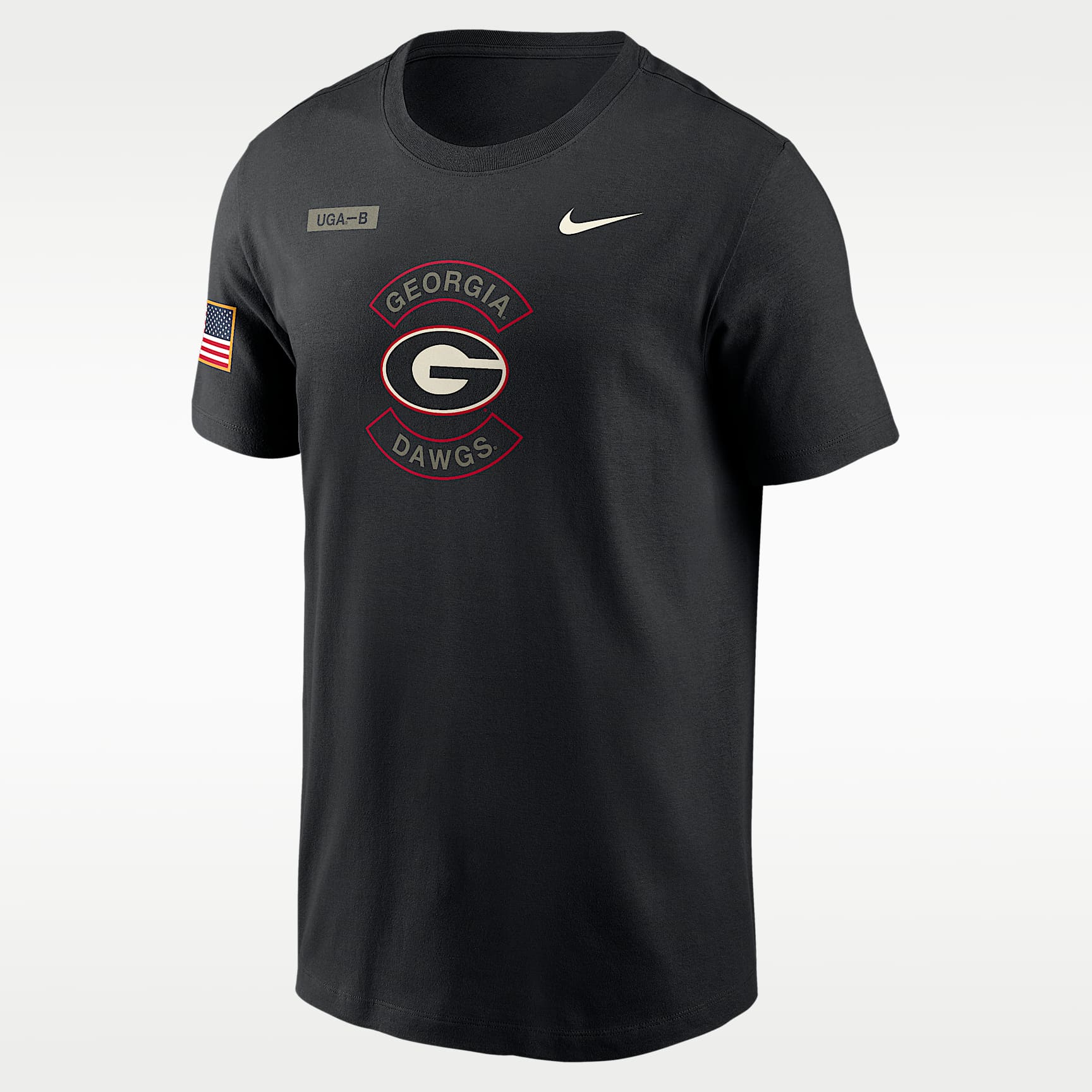 Playera universitaria Nike Dri-FIT para hombre Georgia Military Appreciation