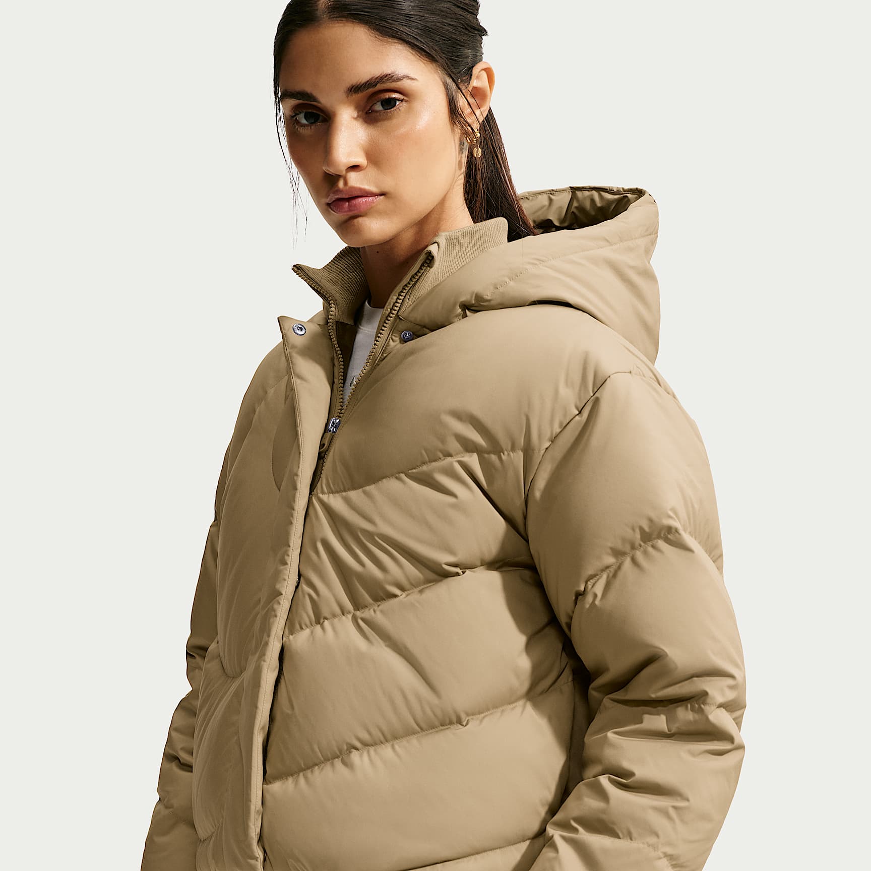 Veste en duvet ample à capuche Storm-FIT Nike Sportswear Swoosh Series pour femme