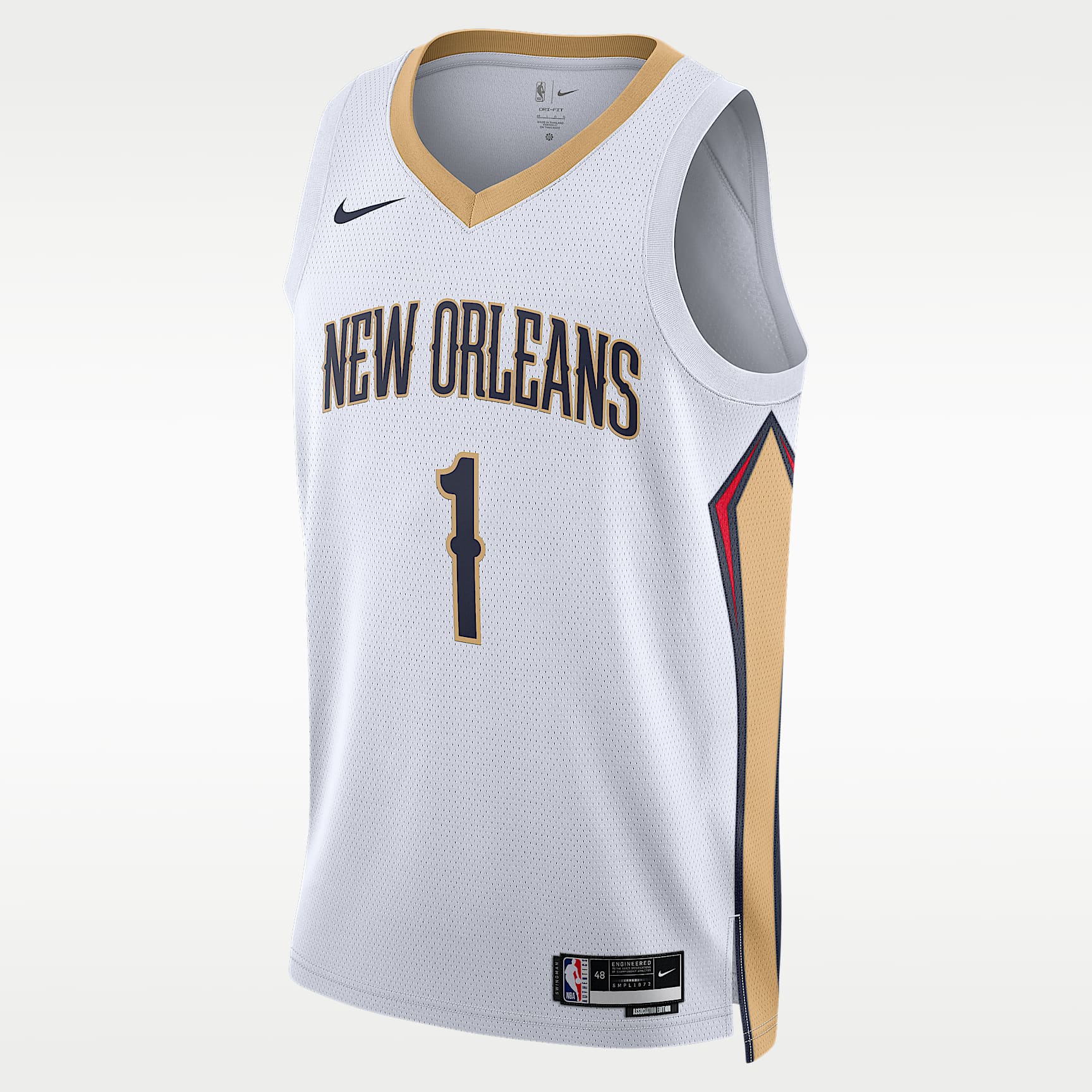 Jersey Nike Dri-FIT Swingman de la NBA para hombre New Orleans Pelicans Association Edition