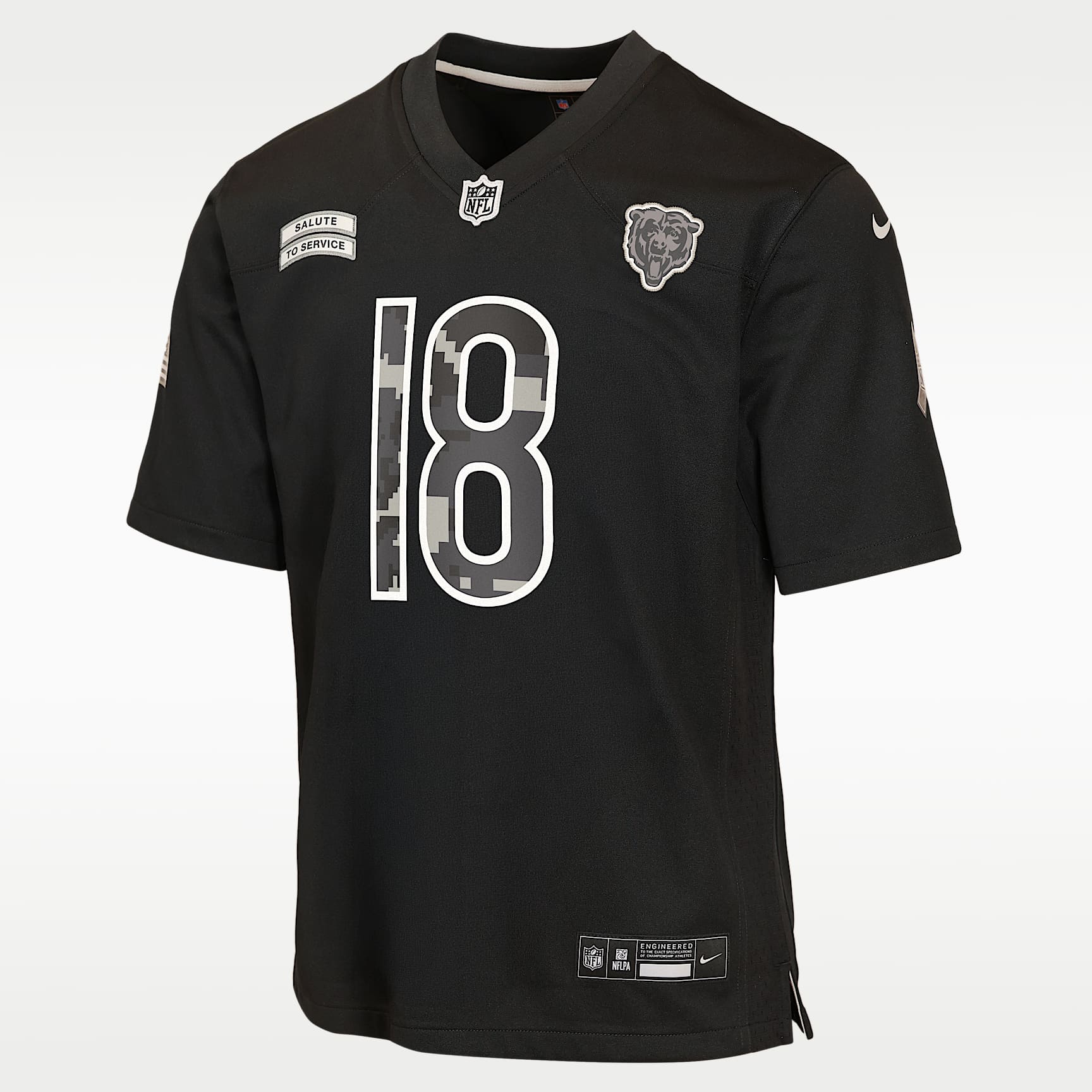 Caleb Williams Chicago Bears Salute to Service Big Kids' Nike NFL Game Jersey
