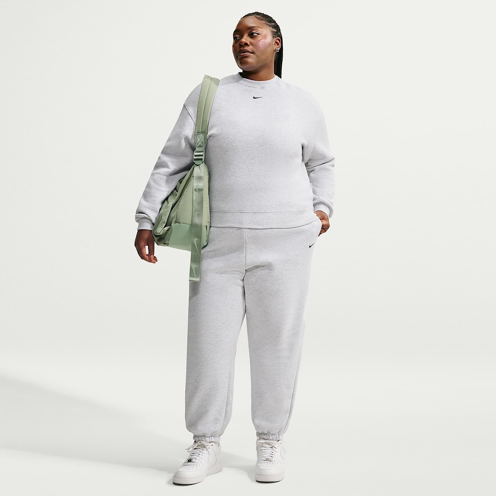 Nike Studio Fleece Medium Weight Women's Oversized High-Rise Cuffed Pants