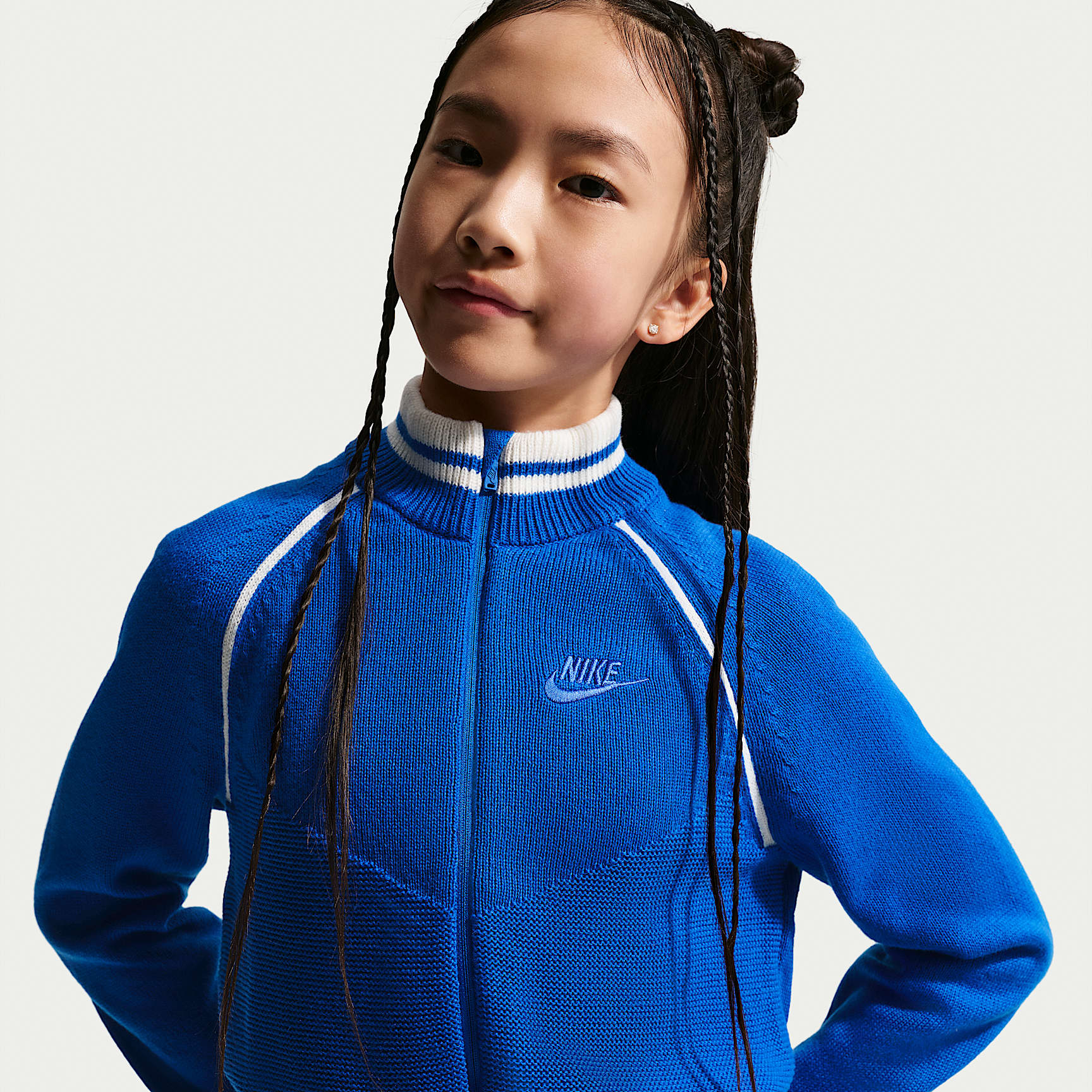 Nike Sportswear Collection Big Kids' (Girls') Sweater Track Jacket