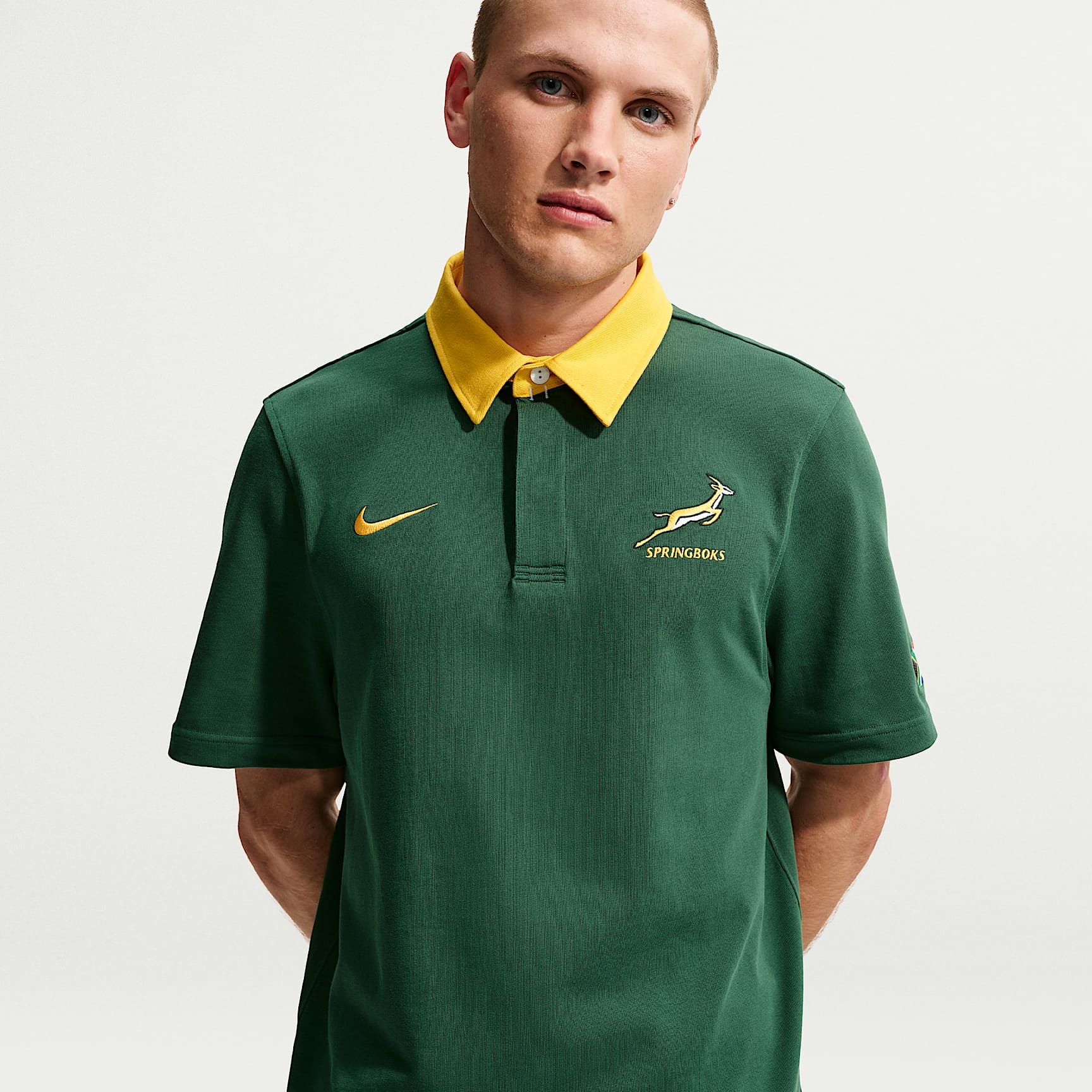 Maillot de rugby à manches courtes Springboks Domicile pour homme