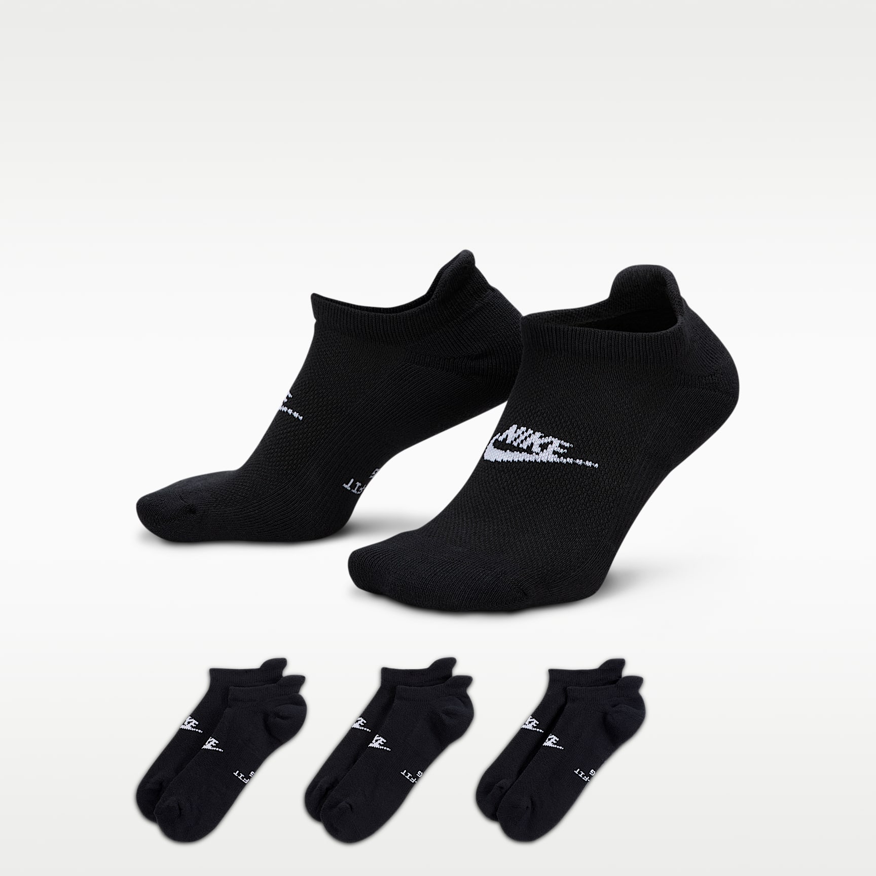 나이키 에브리데이 엘리베이티드 노쇼 삭스(3켤레)