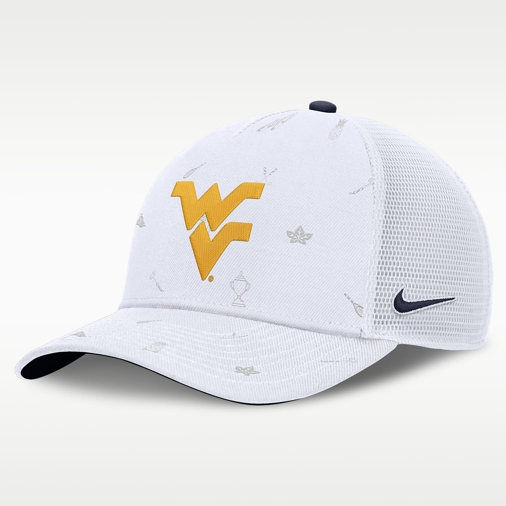 West Virginia Country Club Golfin' Rise Men's Nike College Trucker Adjustable Hat