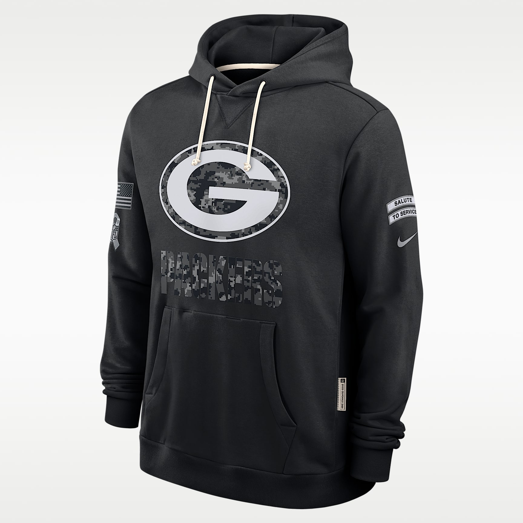 Green Bay Packers Salute to Service Sideline Men's Nike Dri-FIT NFL Pullover Hoodie