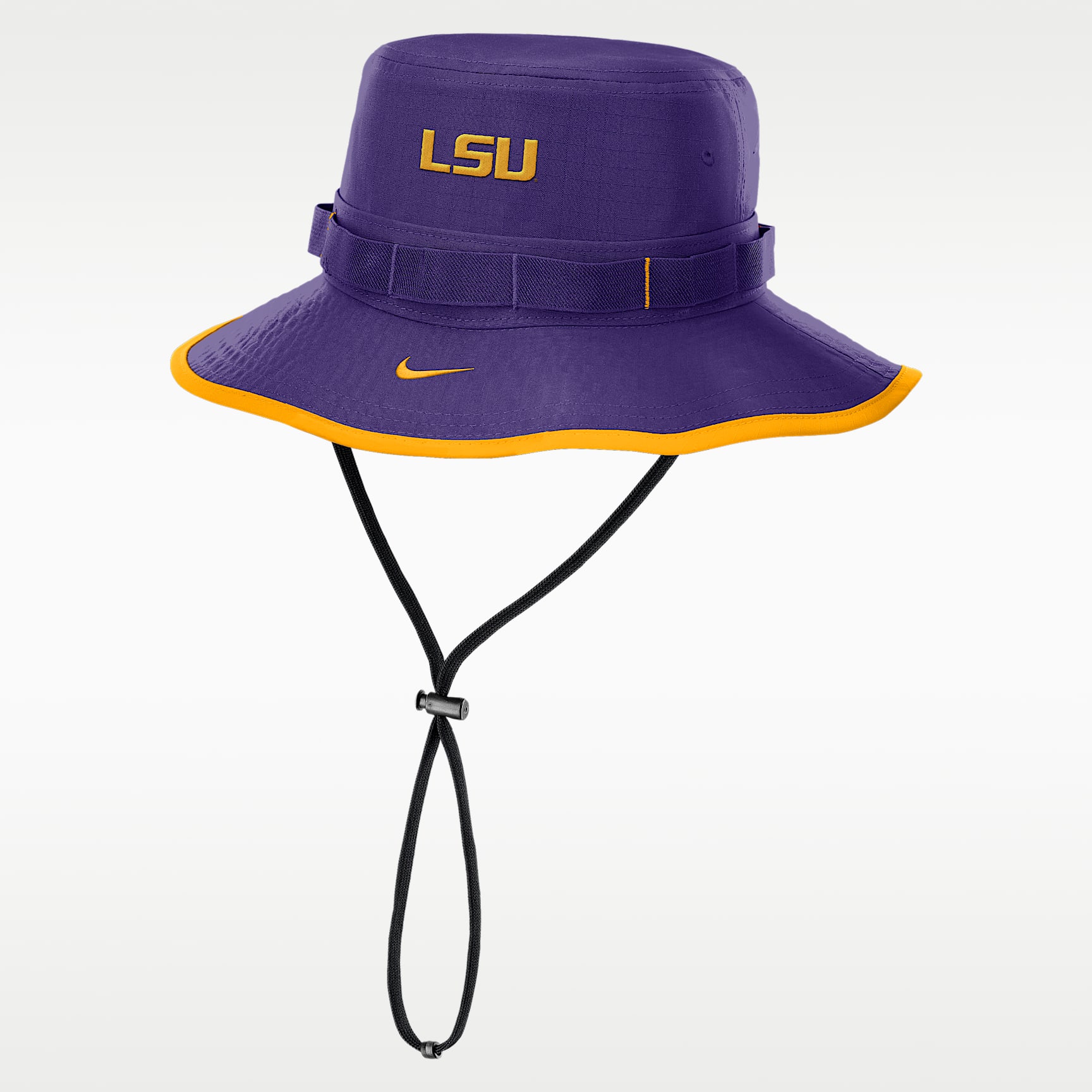 Gorro tipo pescador universitario Nike Dri-FIT para hombre LSU Tigers On-Field Apex Boonie