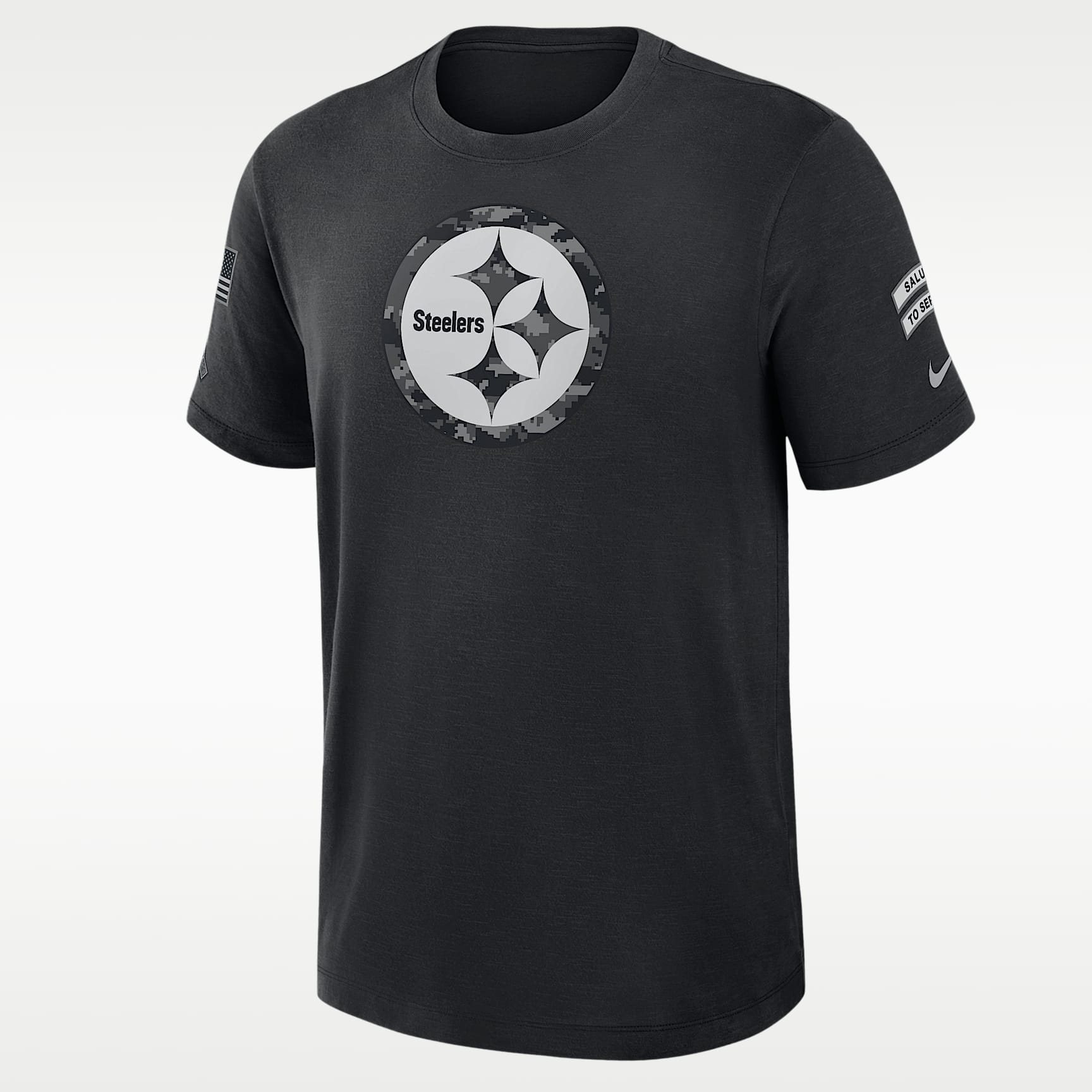 Playera Nike Dri-FIT de la NFL para hombre Pittsburgh Steelers Salute to Service Slub