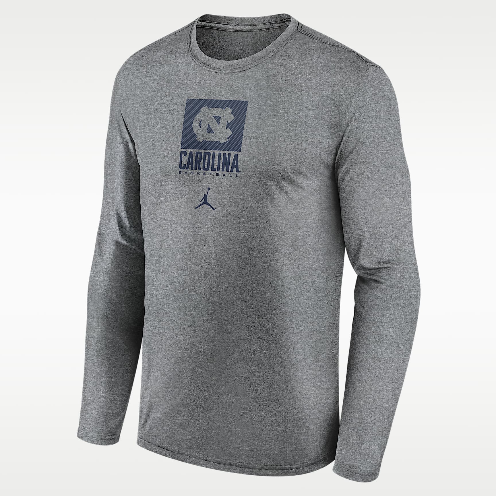 North Carolina Courtside Men's Jordan Brand Dri-FIT College Long-Sleeve T-Shirt