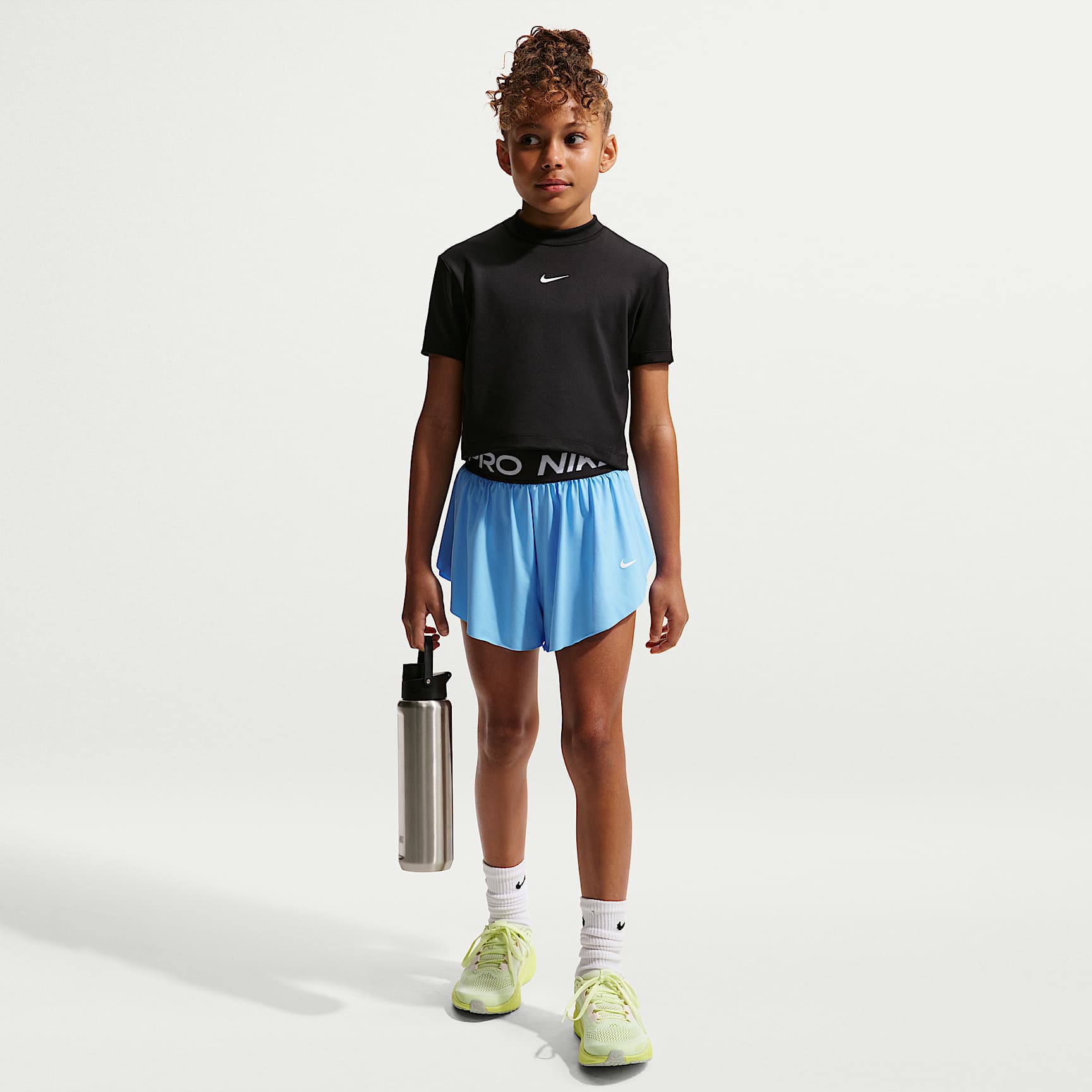 Nike Pro Big Kids' (Girls') Dri-FIT 2-in-1 Shorts