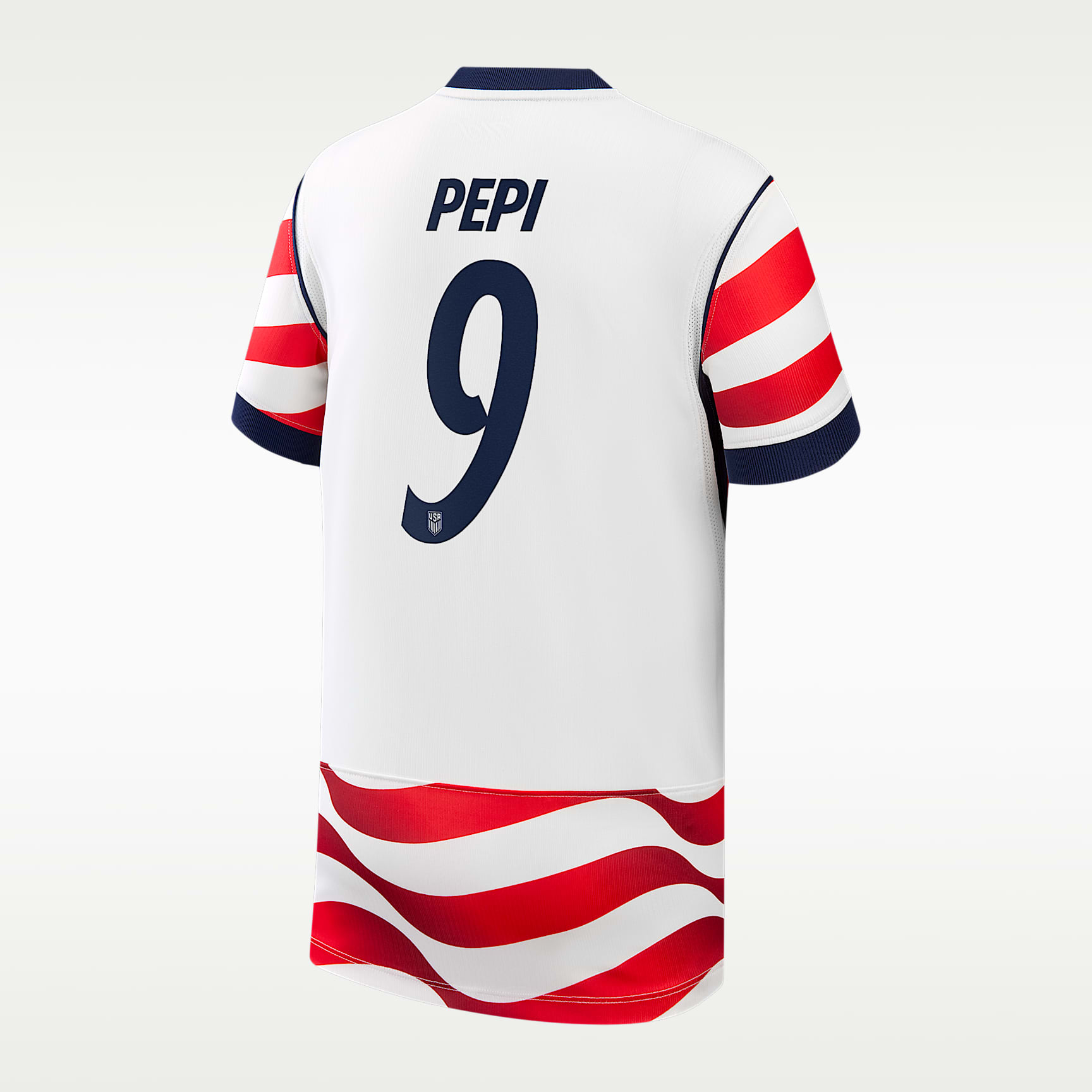 Ricardo Pepi USMNT 2026 Stadium Home Big Kids' Nike Dri-FIT Soccer Jersey