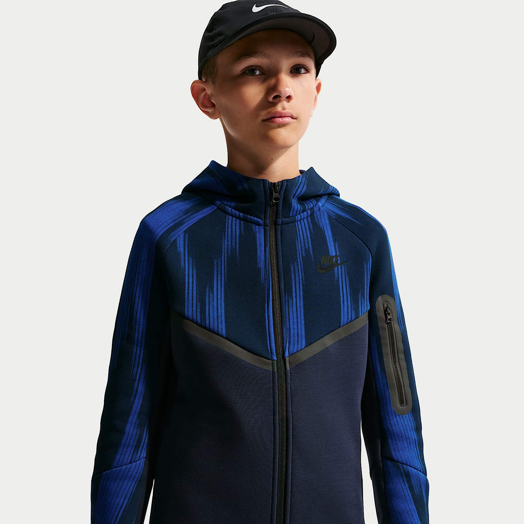 Sweat à capuche et zip Nike Tech Fleece pour ado (garçon)