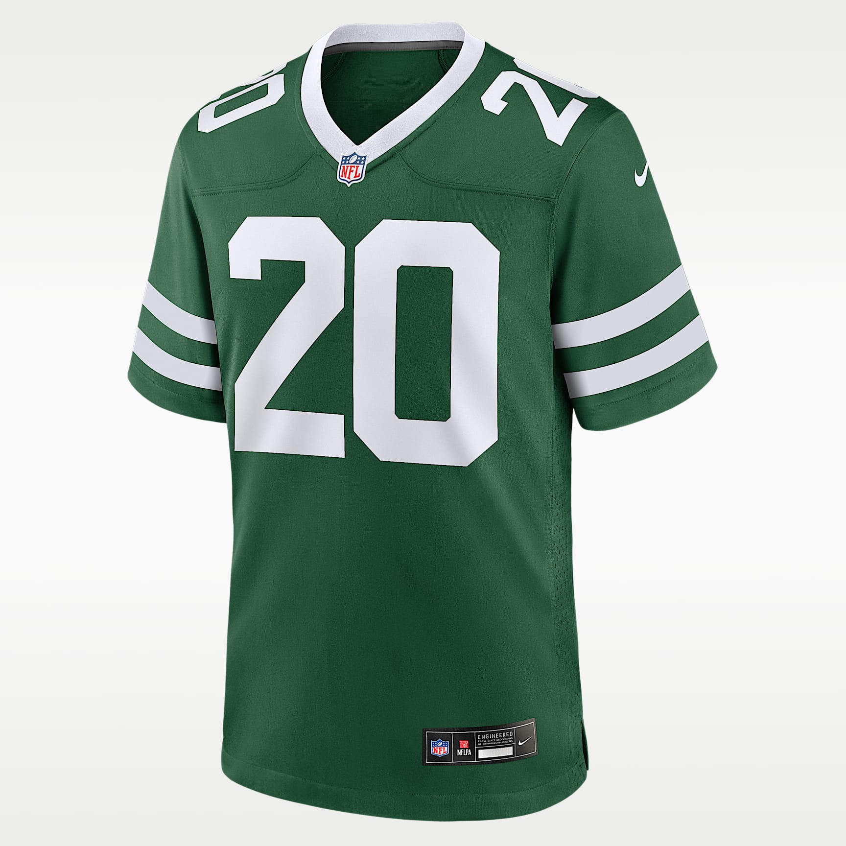 Jersey de fútbol americano Nike de la NFL Game para hombre Breece Hall New York Jets