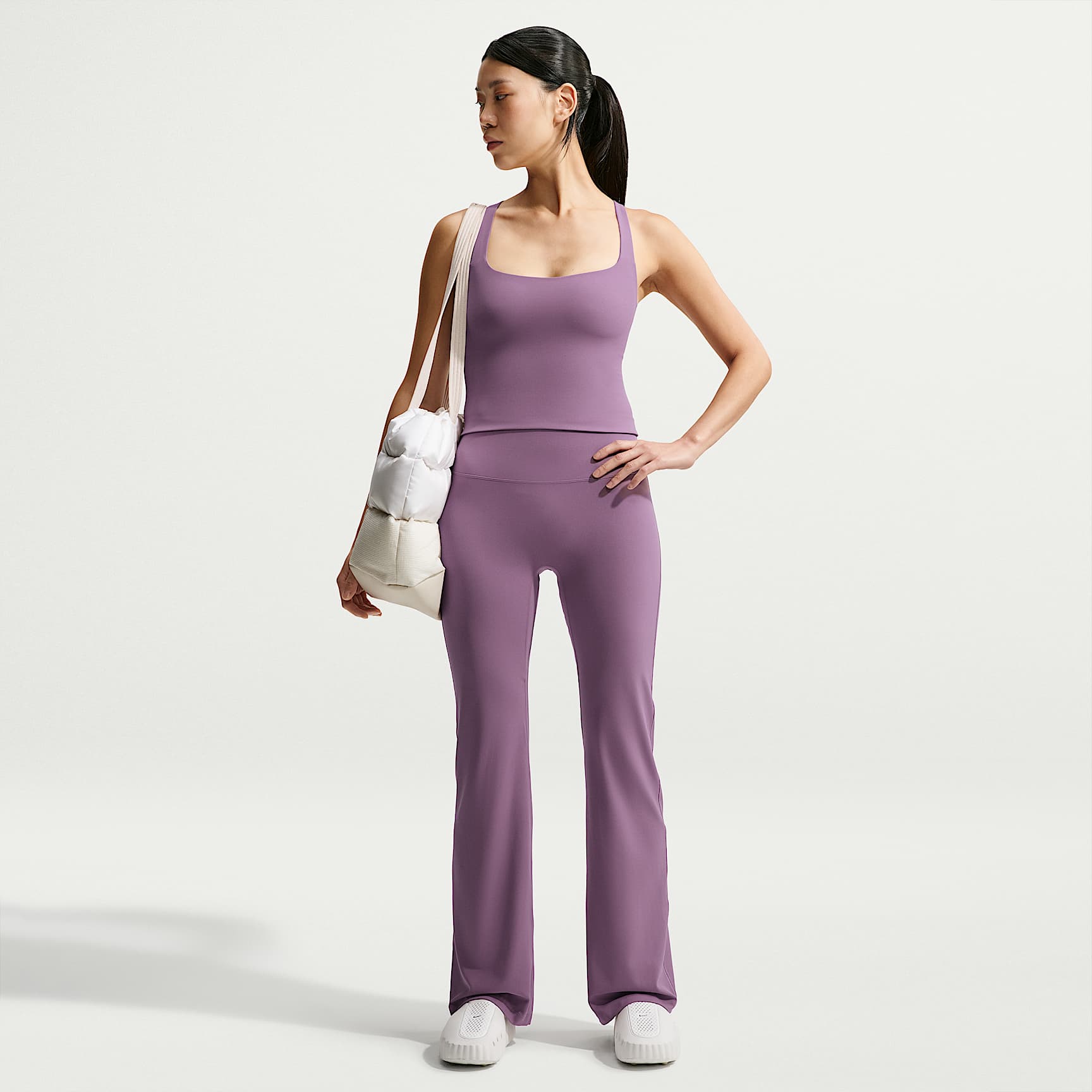 Nike Zenvy Women's High-Waisted Flared Leggings with No Front Seam
