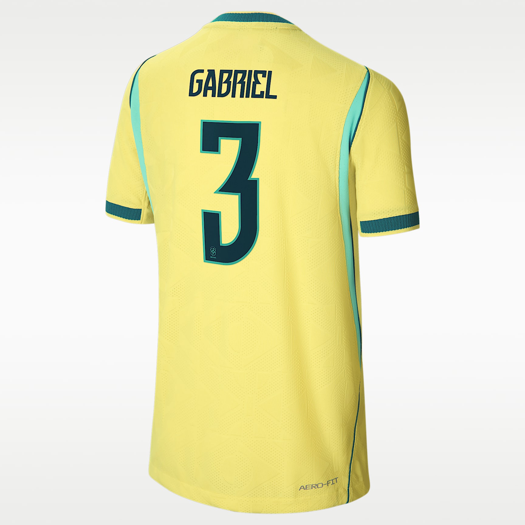 Gabriel Magalhães Brazil National Team 2026 Match Home Big Kids' Nike Dri-FIT ADV Soccer Jersey