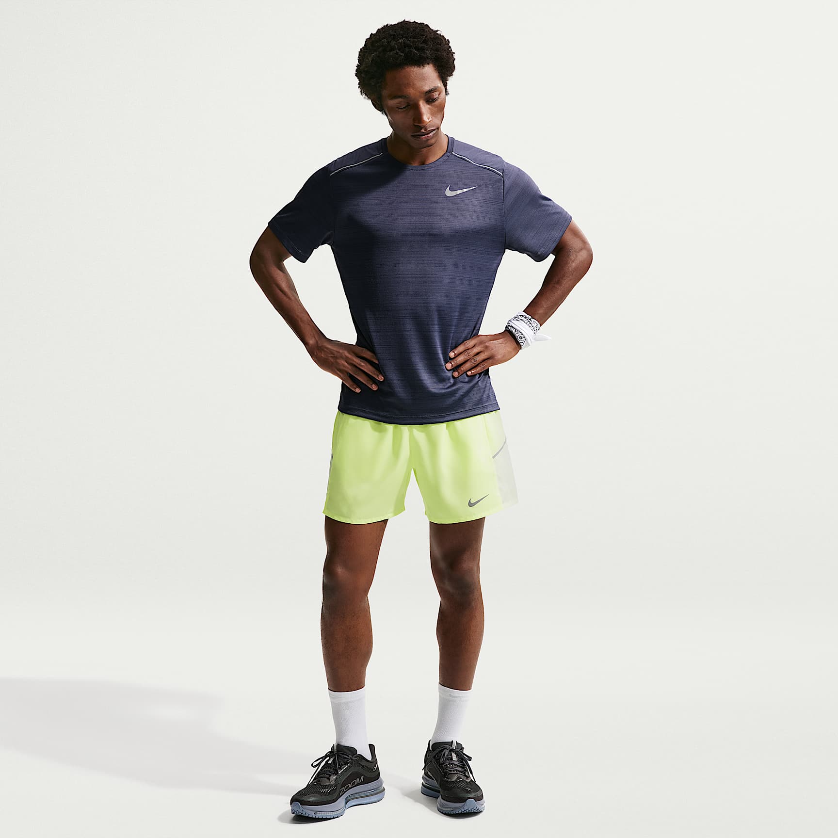 Shorts da running Nike Miler da 13 cm 2 in 1 con Dri-FIT – Uomo