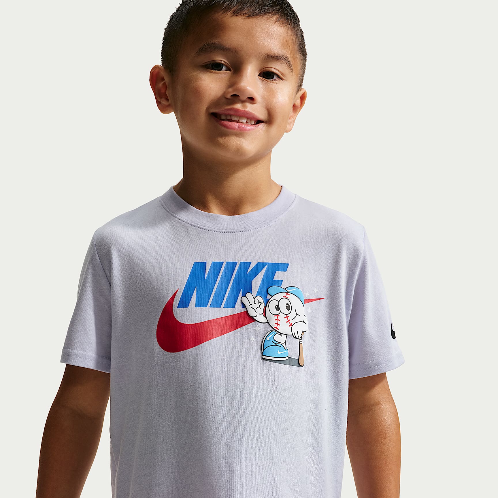 Playera de béisbol Futura para niños talla pequeña Nike