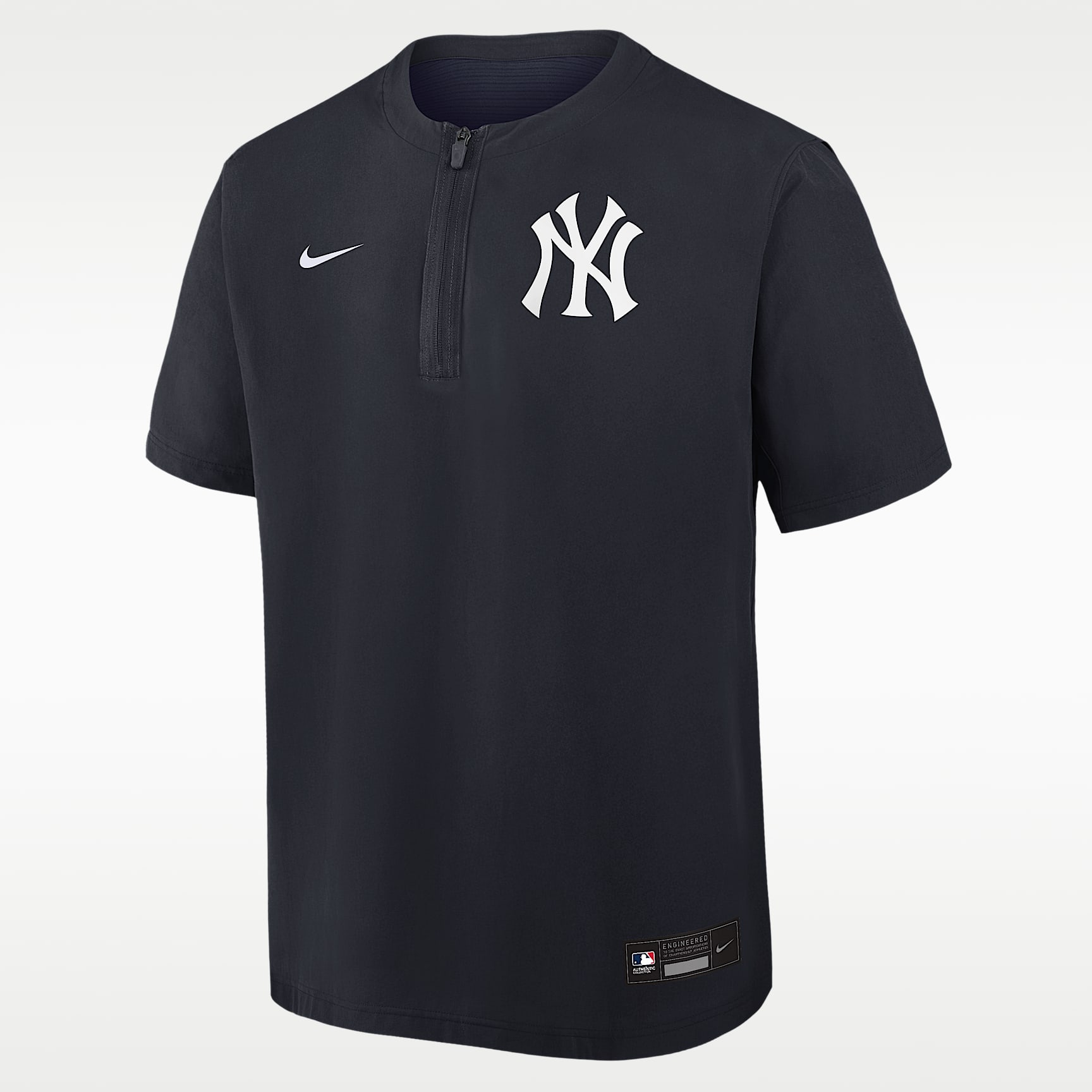 New York Yankees Authentic Collection Men's Nike Dri-FIT MLB 1/4-Zip Short-Sleeve Windshirt