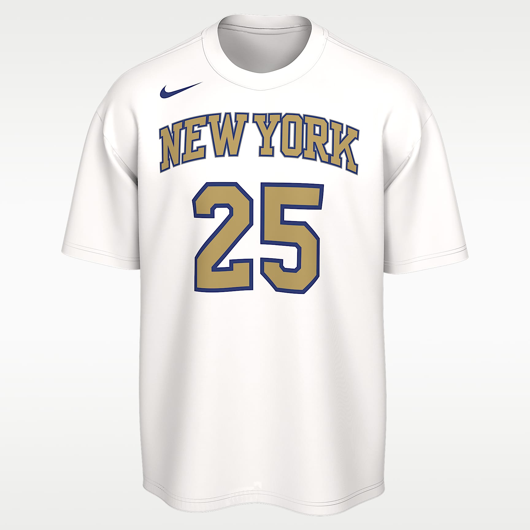 Mikal Bridges New York Knicks Nike NBA Ring and Banner T-Shirt