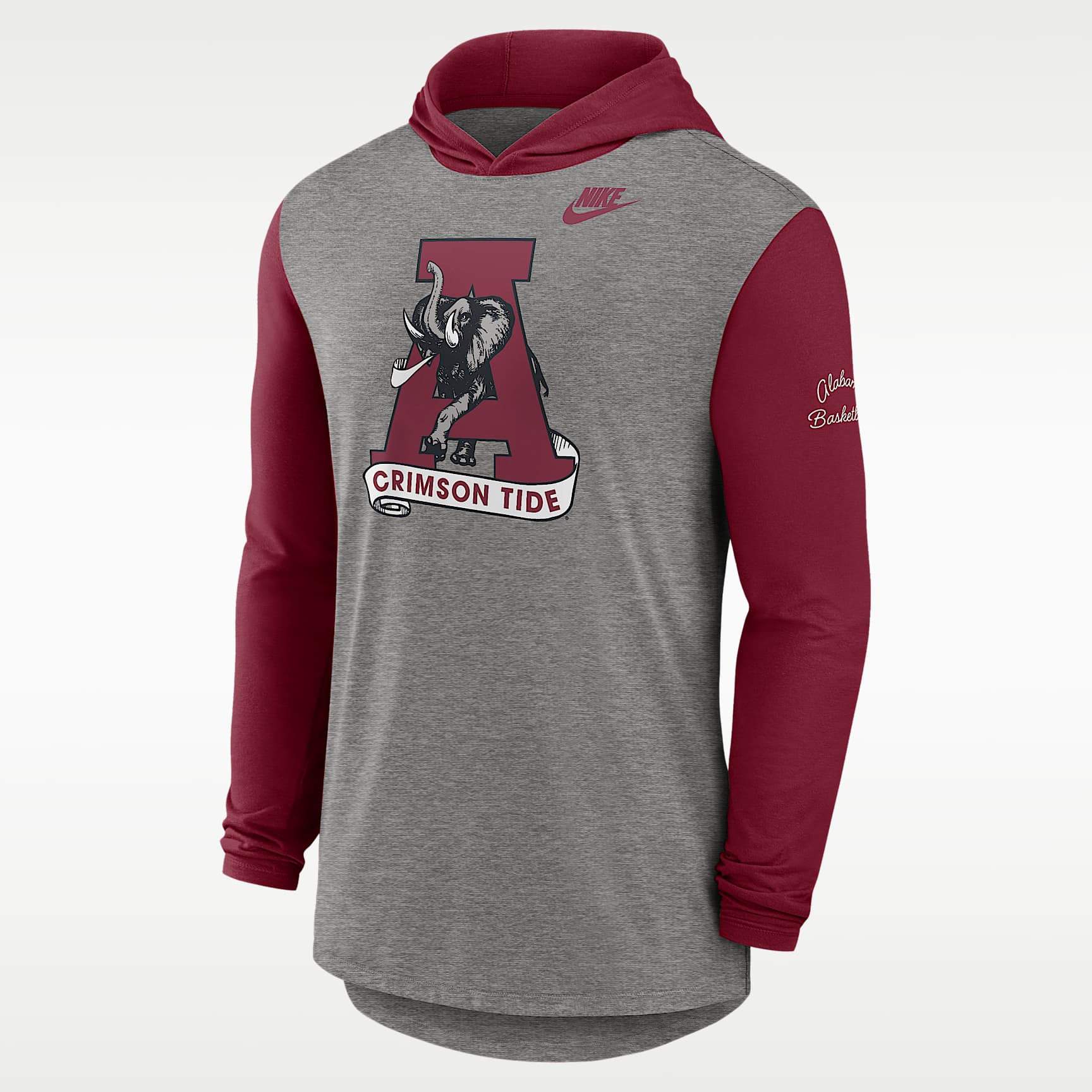 Alabama Campus Legacy Men's Nike Dri-FIT College Long-Sleeve Hooded T-Shirt