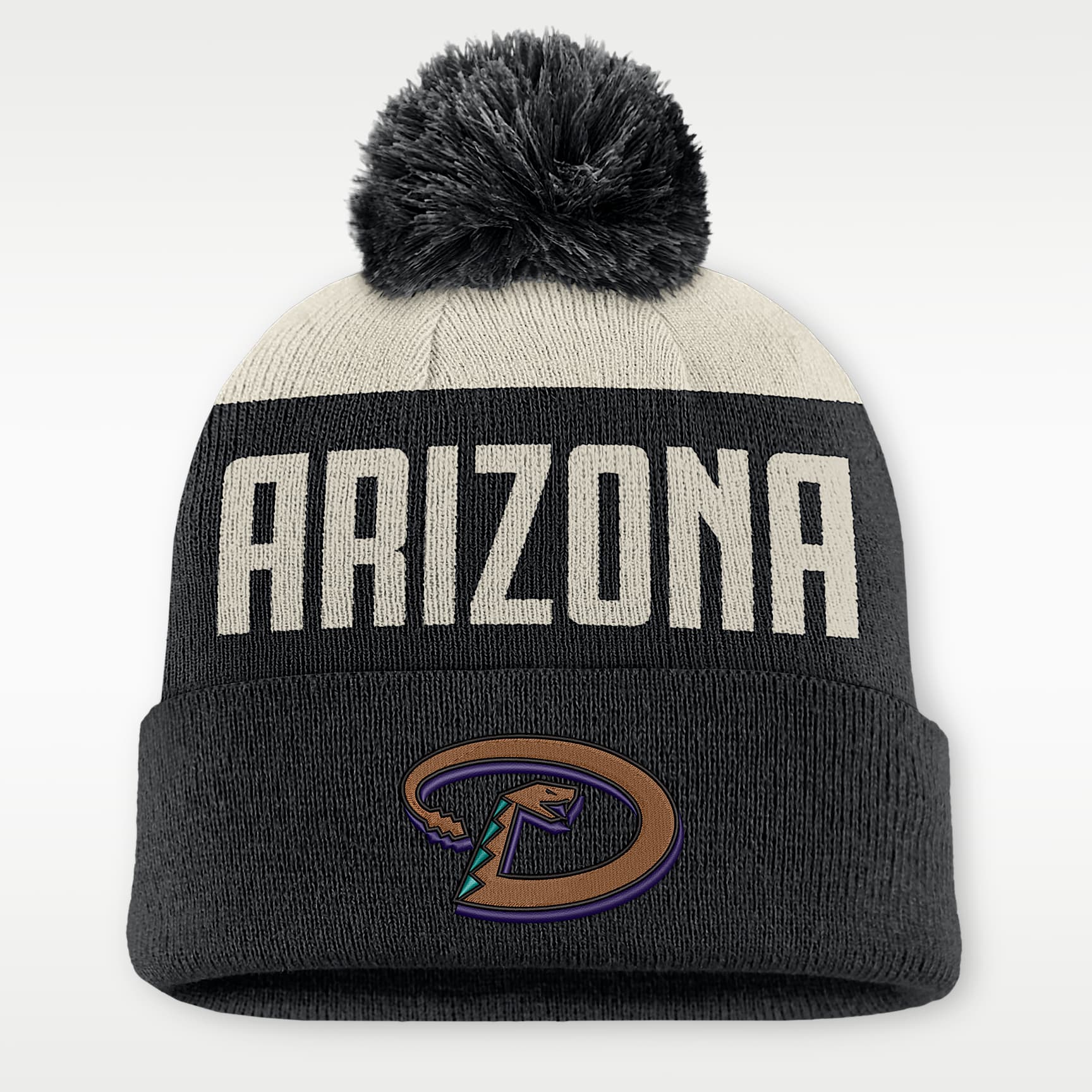Arizona Diamondbacks Cooperstown Peak Men's Nike MLB Cuffed Pom Beanie