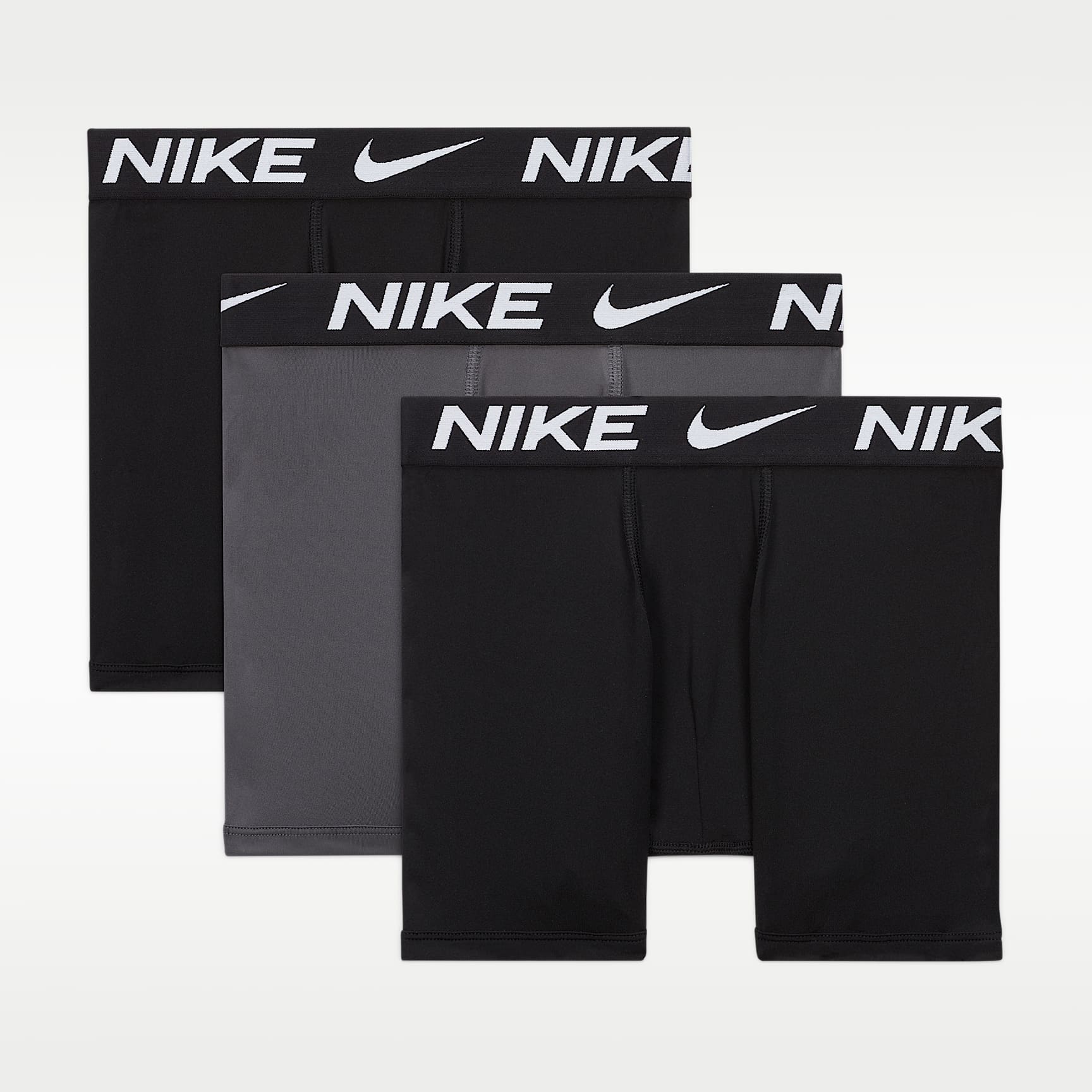 Nike Older Kids' Dri-FIT Solid Boxer Briefs (3-Pack)
