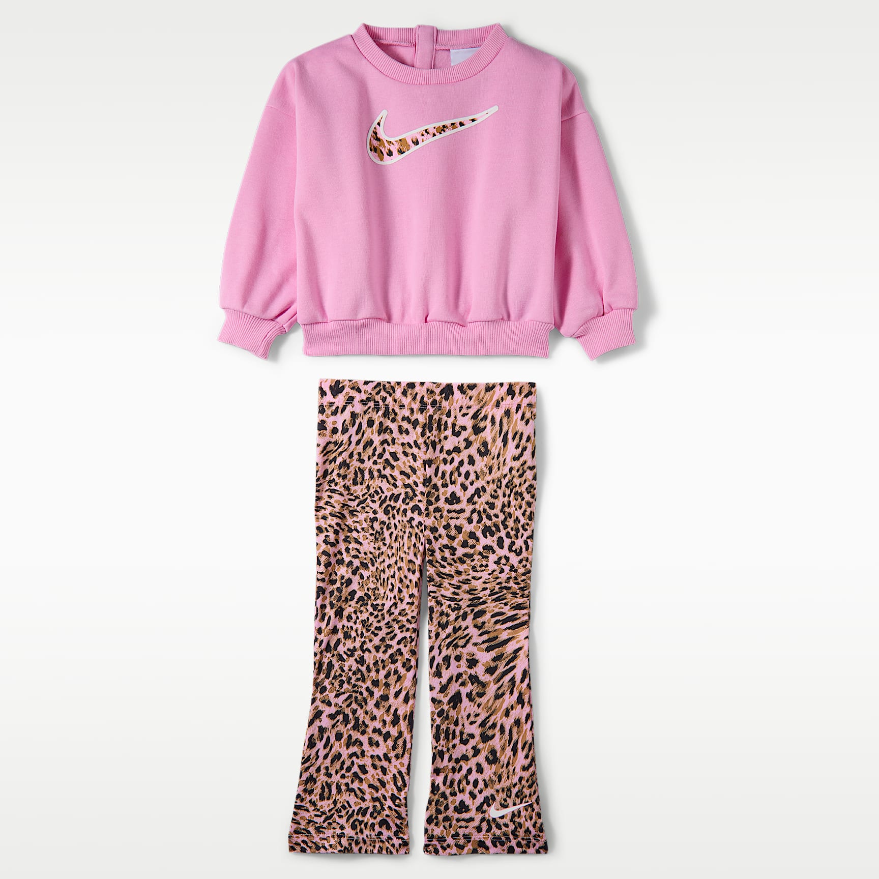 Nike Baby (12–24M) Crew and Printed Leggings Set