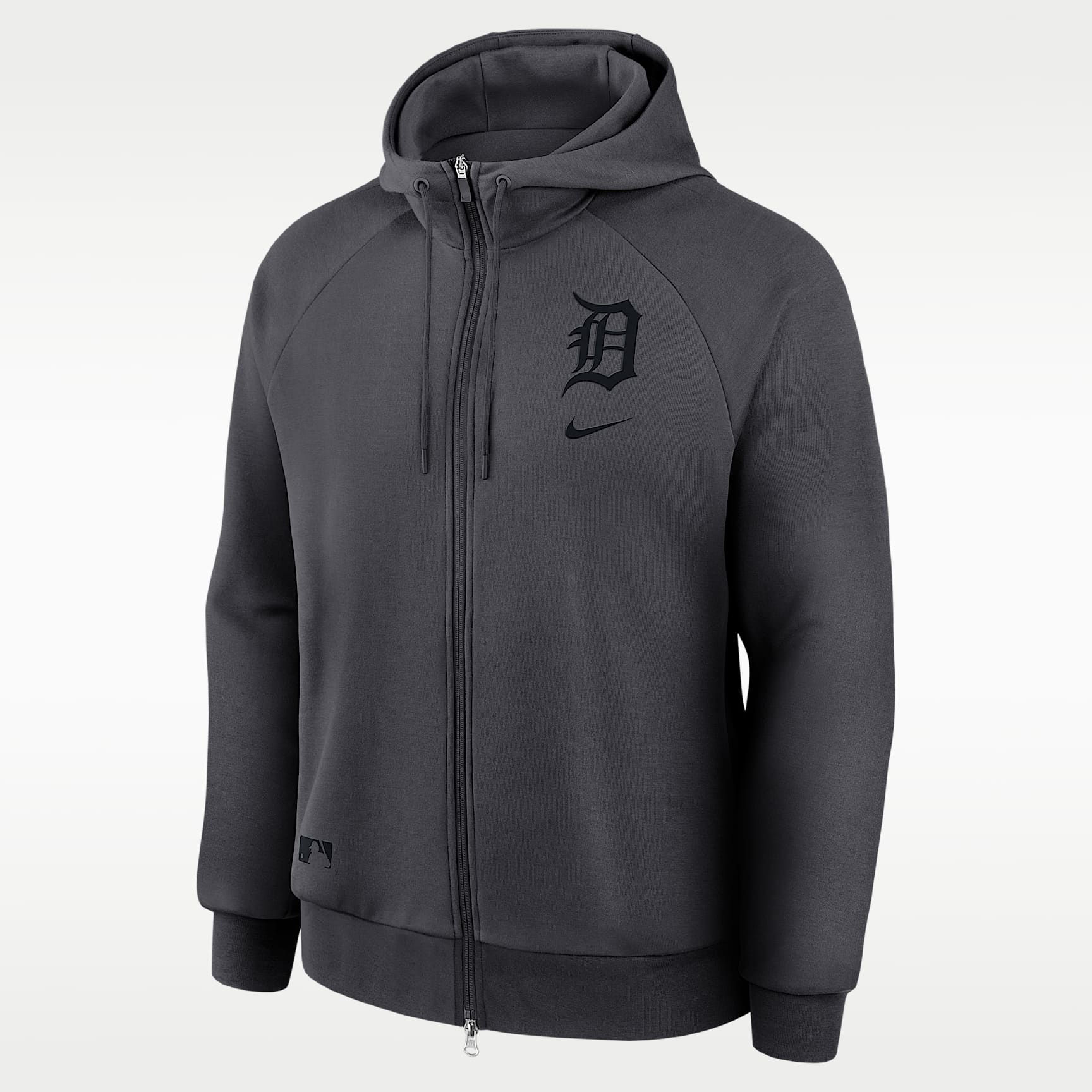 Sudadera con gorro Nike Dri-Fit de la MLB de cierre completo para hombre Detroit Tigers Authentic Collection
