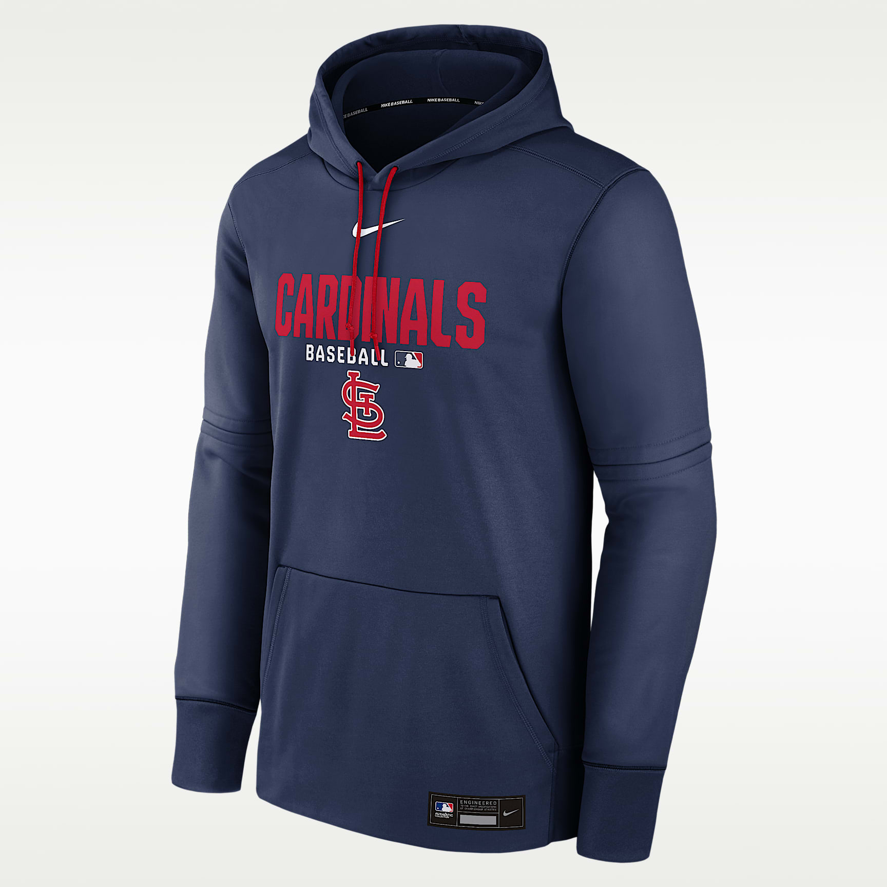 St. Louis Cardinals Authentic Collection Men's Nike Therma MLB Pullover Hoodie