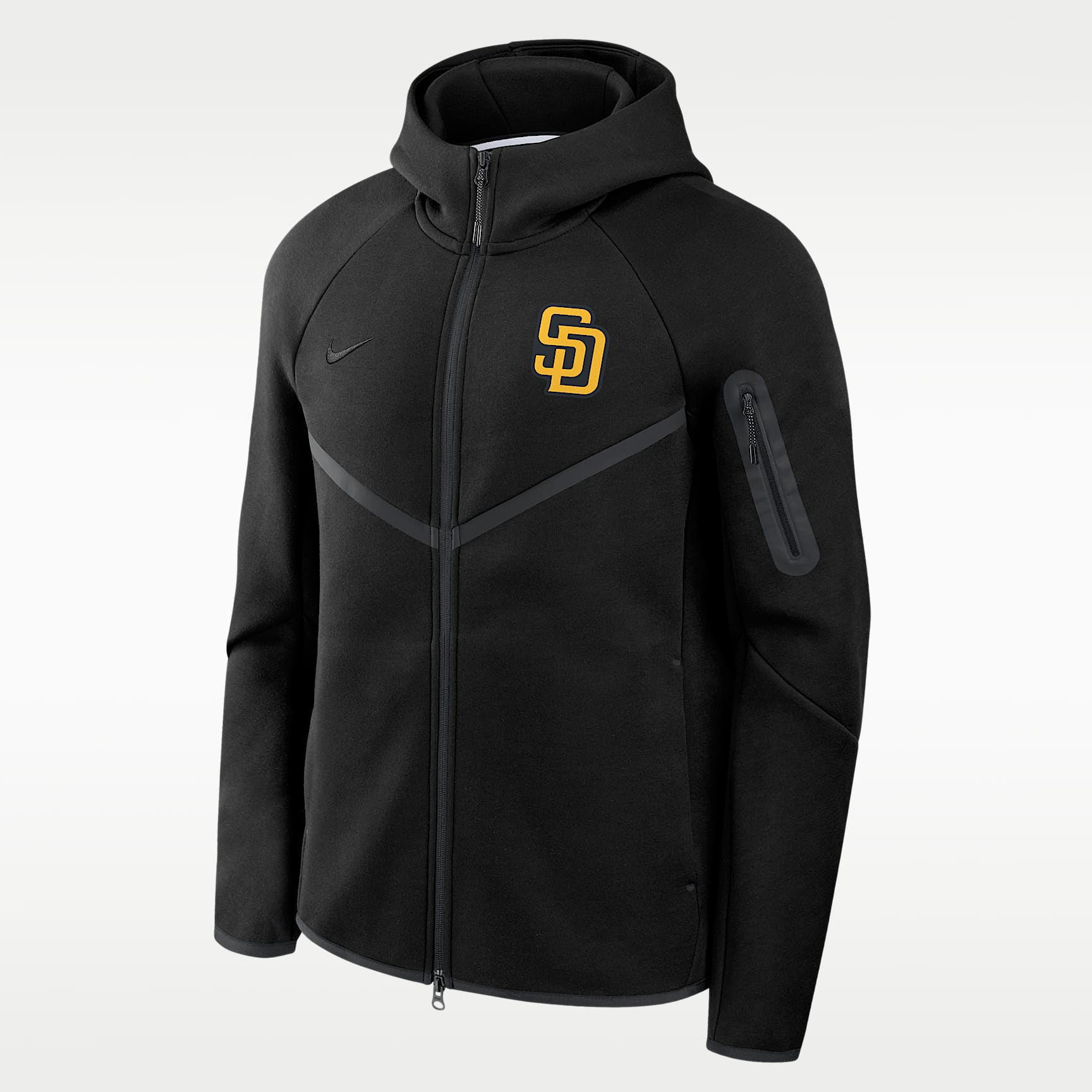 San Diego Padres Tech Fleece Windrunner Men's Nike MLB Full-Zip Hooded Jacket