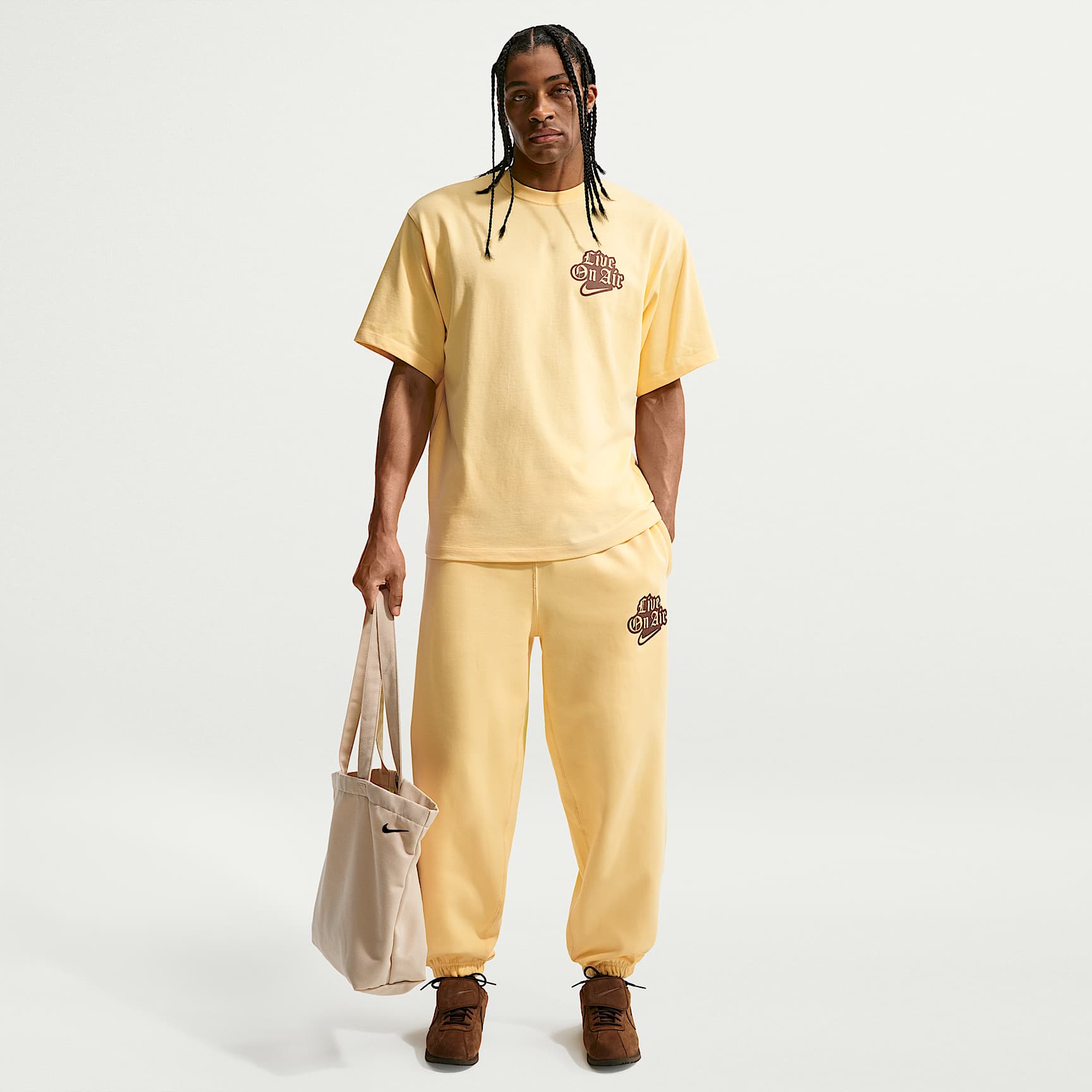 Nike Solo Swoosh Fleece-Hose mit Bündchen (Herren)