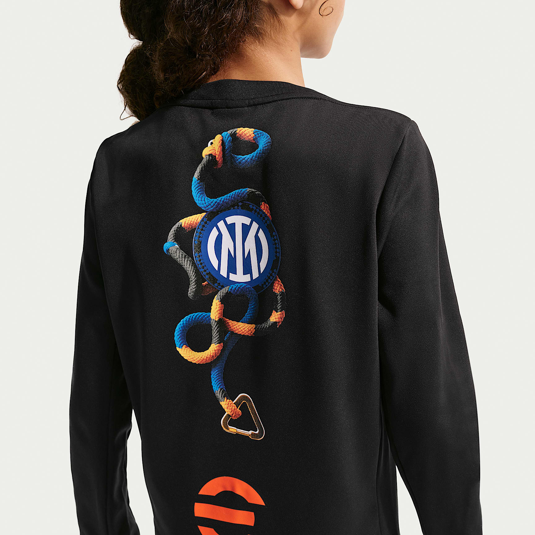 Ποδοσφαιρική μακρυμάνικη μπλούζα προθέρμανσης Ίντερ Nike ACG Dri-FIT Academy Pro SE για μεγάλα παιδιά