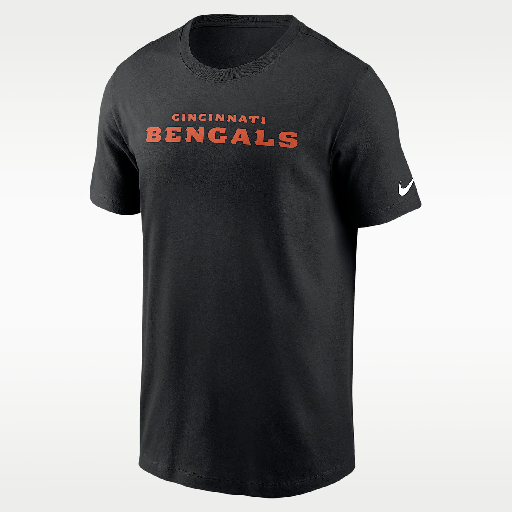 Cincinnati Bengals Primetime Wordmark Essential Men's Nike NFL T-Shirt