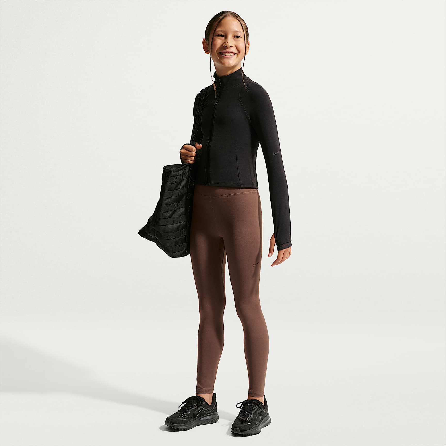 Nike Mavn Girls' High-Waisted Full-Length Leggings