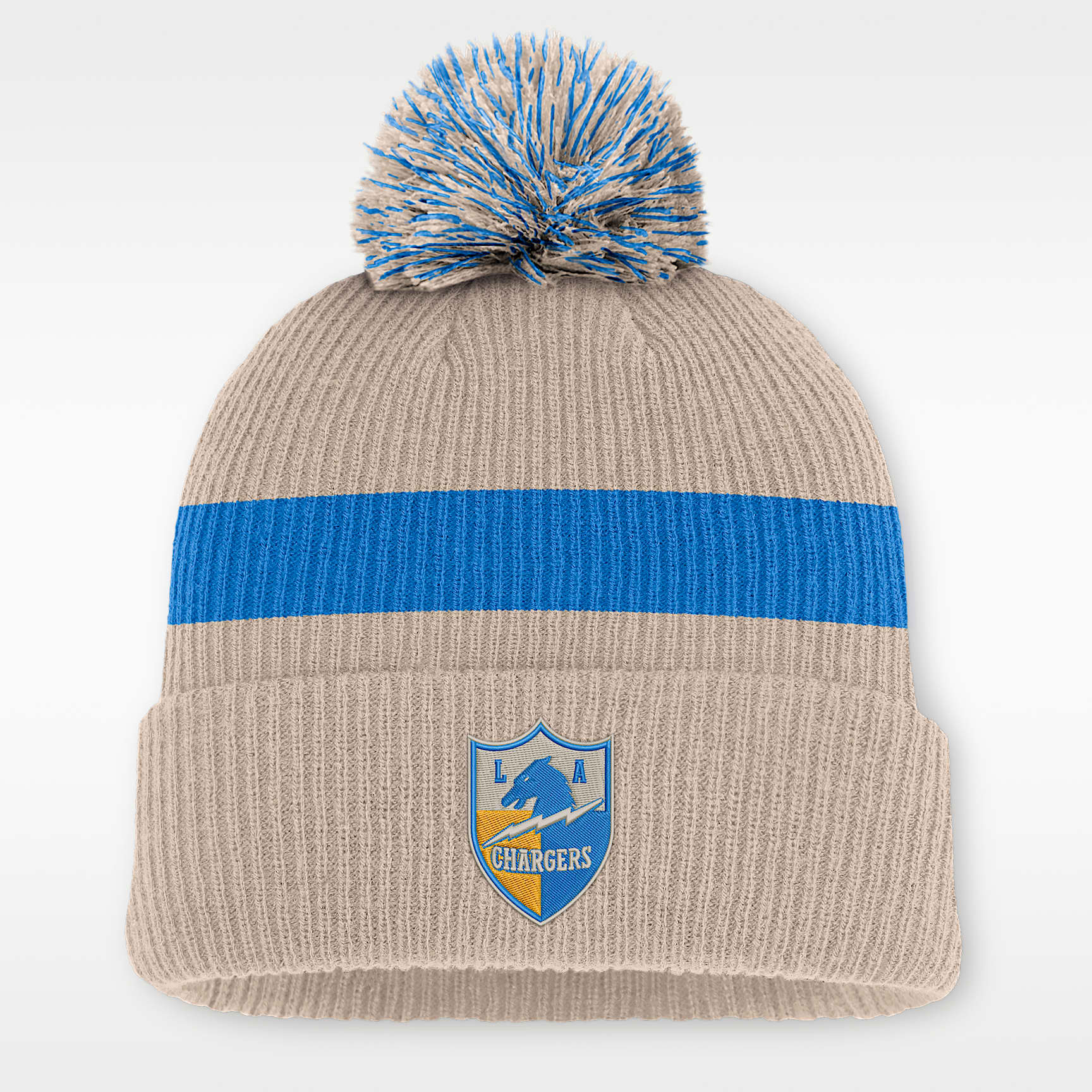 Los Angeles Chargers Rewind Peak Men's Nike NFL Cuffed Pom Beanie