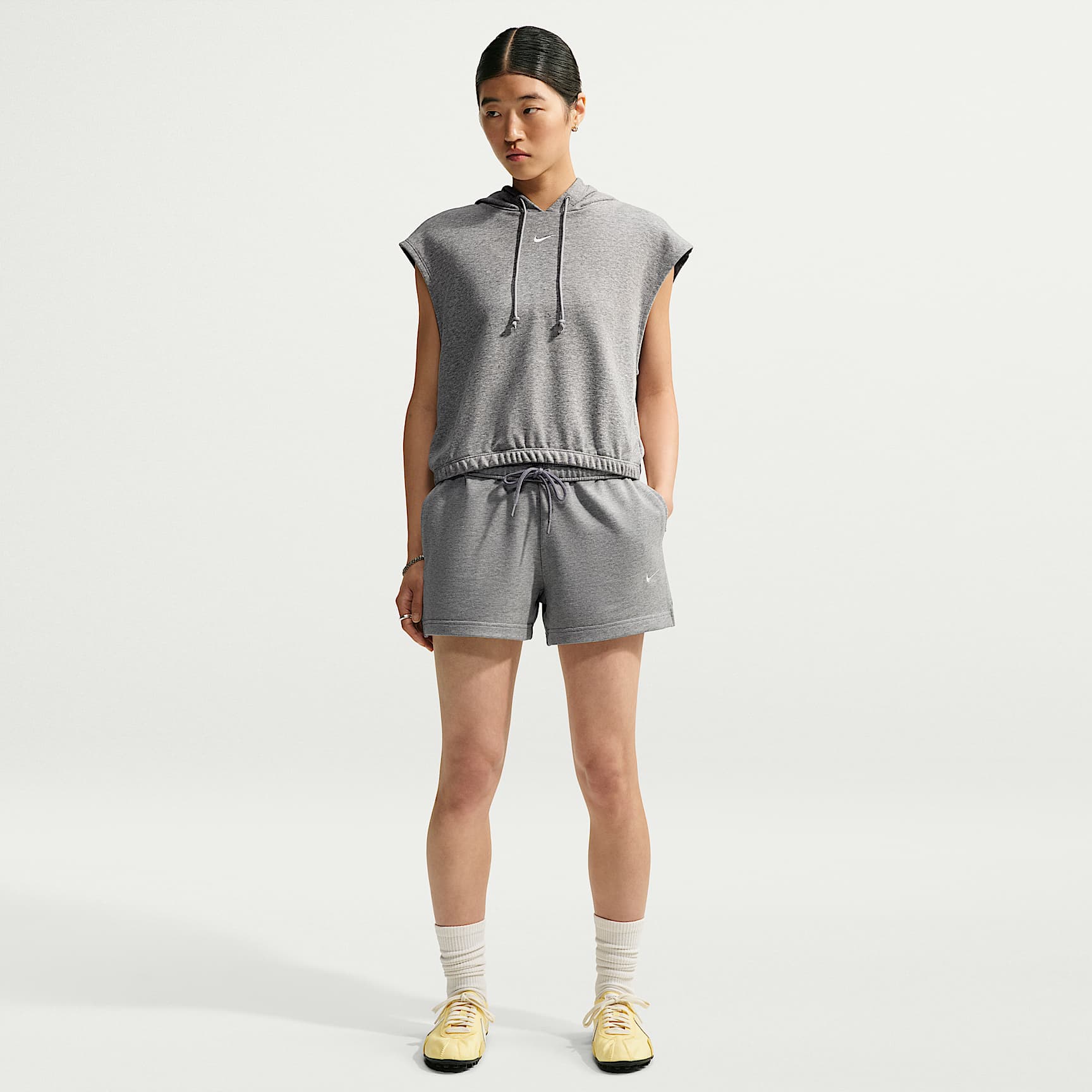 Nike Studio Fleece Lightweight Women's Mid-Rise Shorts