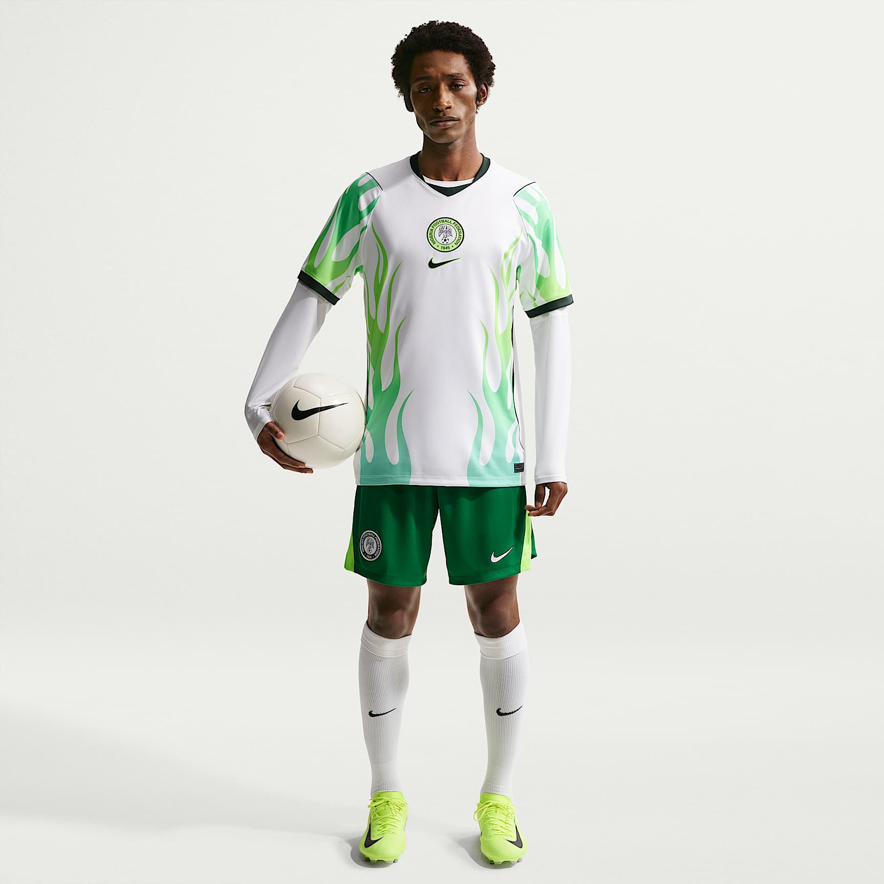 Shorts da calcio replica Nike Dri-FIT Nigeria 2026 Stadium da uomo – Home
