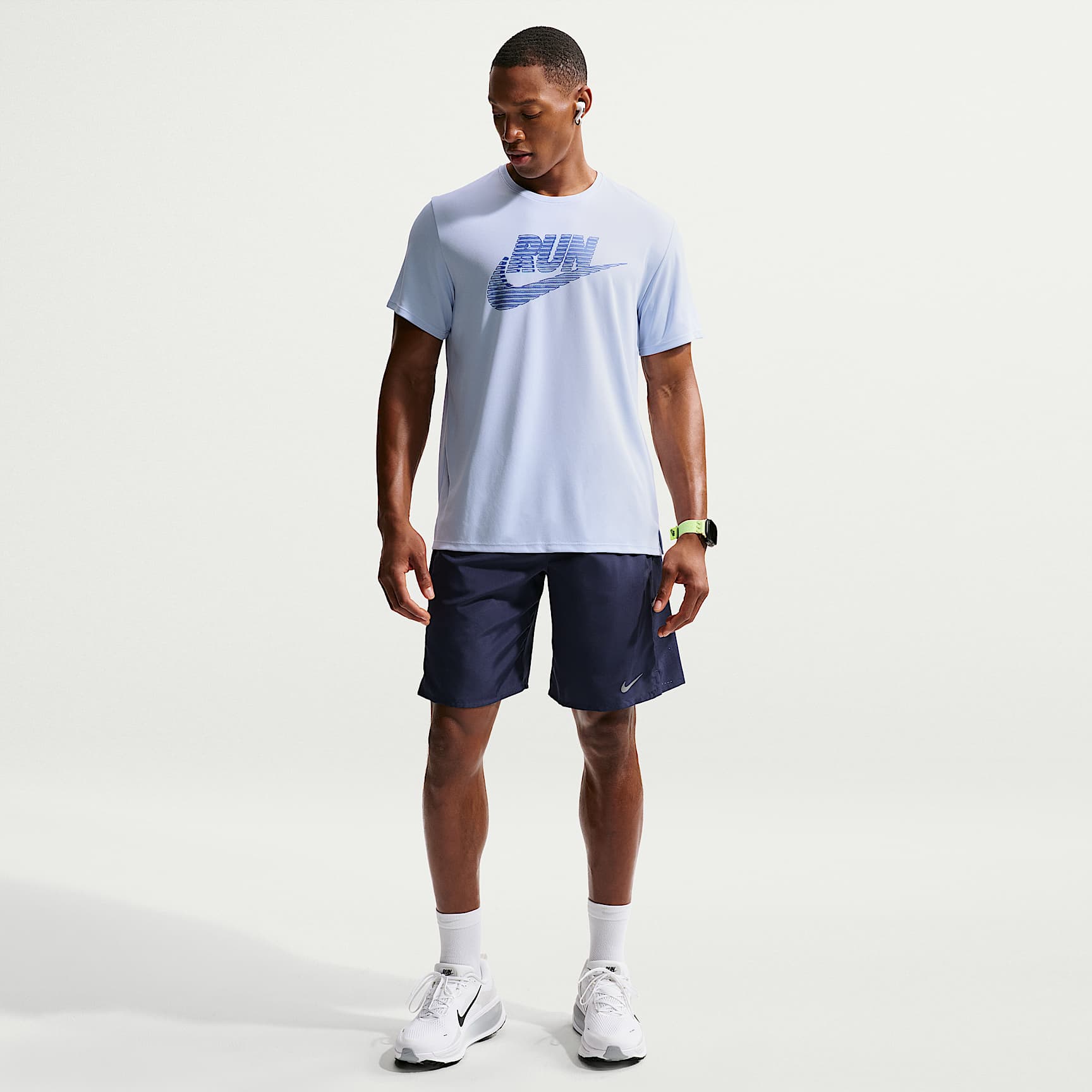 Ανδρικό σορτς για τρέξιμο χωρίς επένδυση Nike Miler Dri-FIT 23 cm