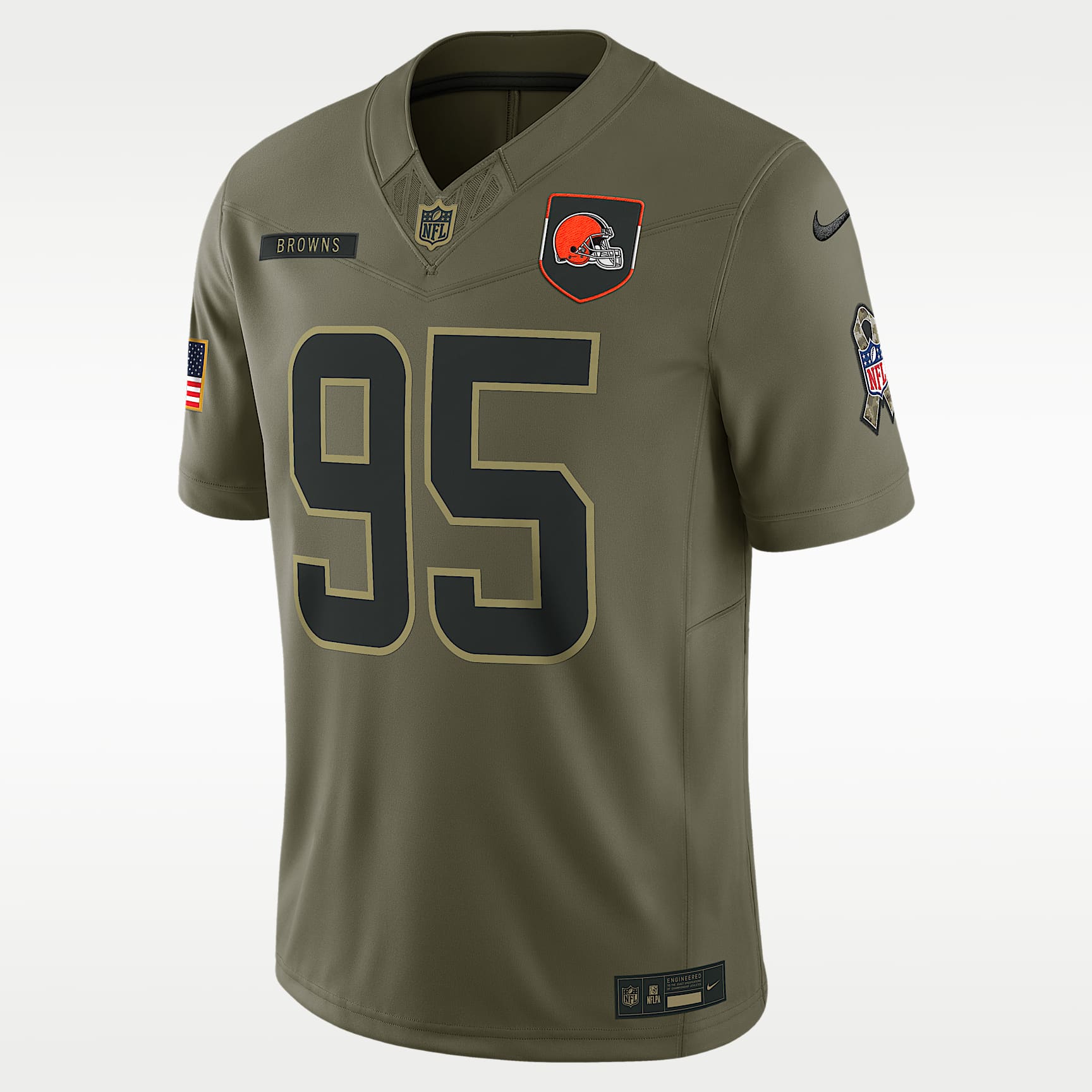Myles Garrett Cleveland Browns Salute to Service Men's Nike Dri-FIT NFL Limited Jersey