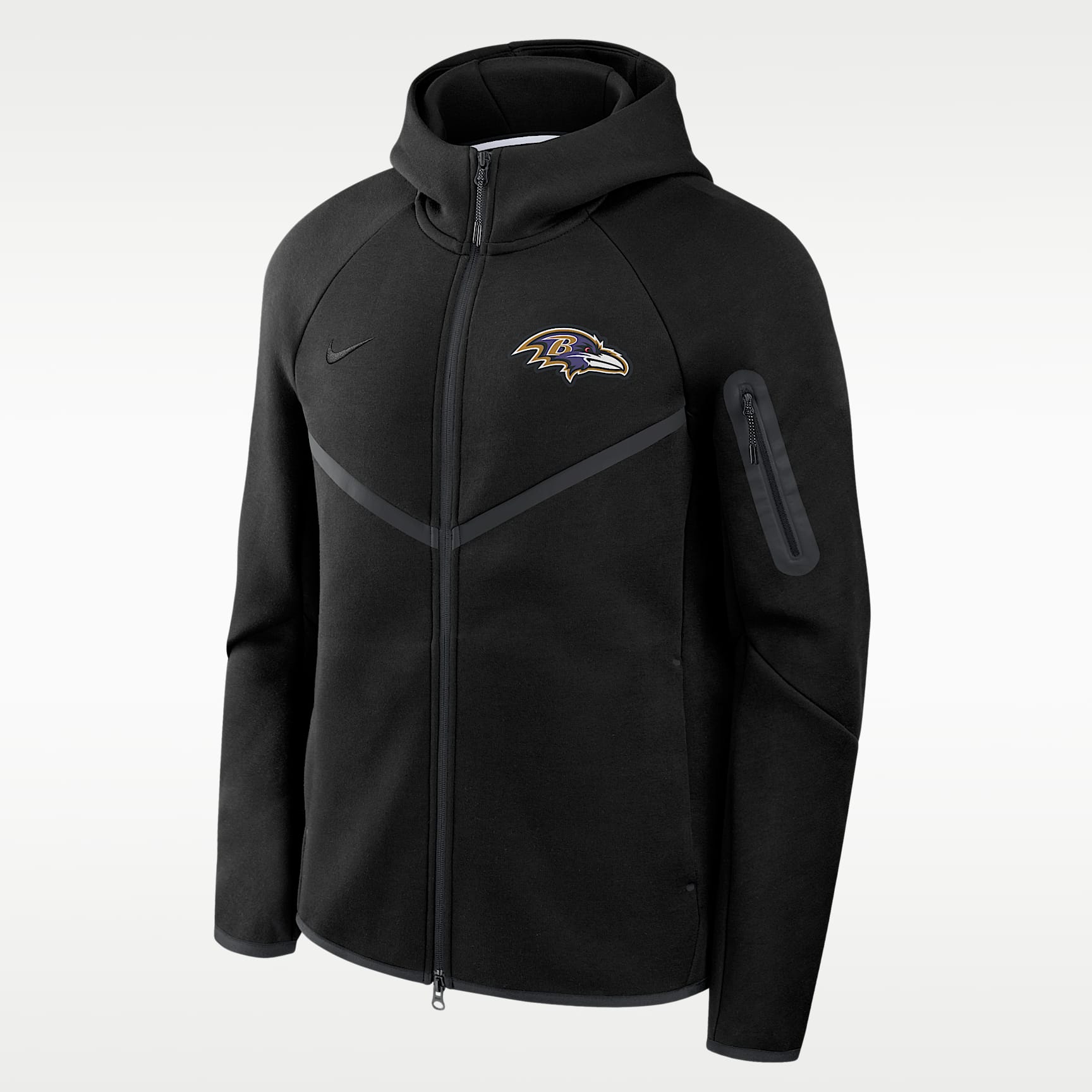 Baltimore Ravens Tech Fleece Windrunner Men's Nike NFL Full-Zip Hooded Jacket