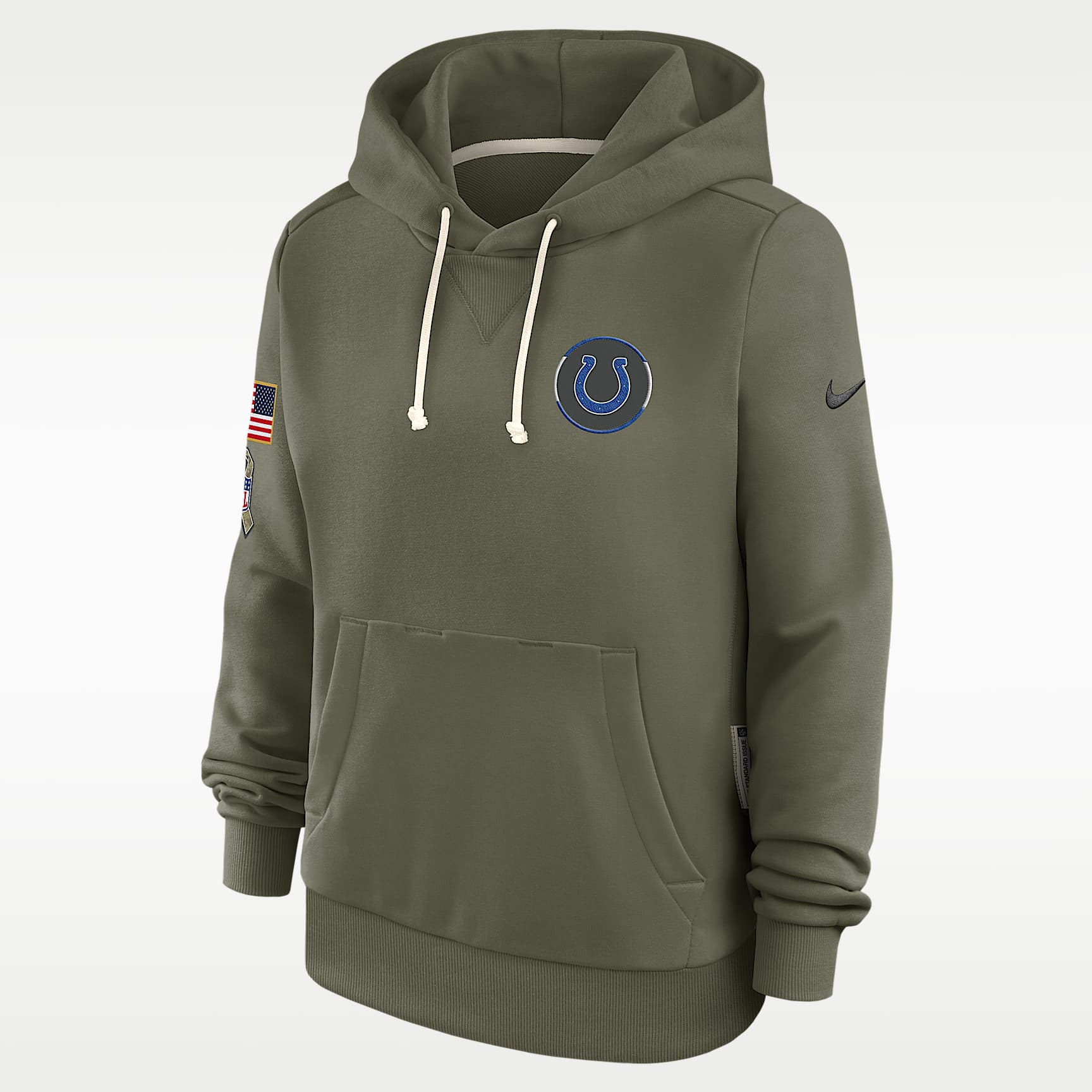 Indianapolis Colts Salute to Service Sideline Women's Nike Dri-FIT NFL Pullover Hoodie