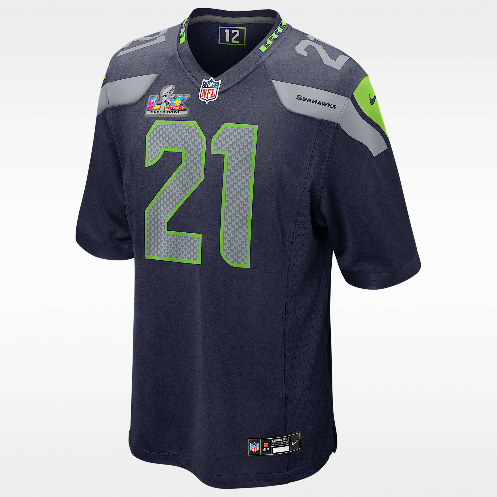Devon Witherspoon Seattle Seahawks Super Bowl LX Men's Nike NFL Game Jersey